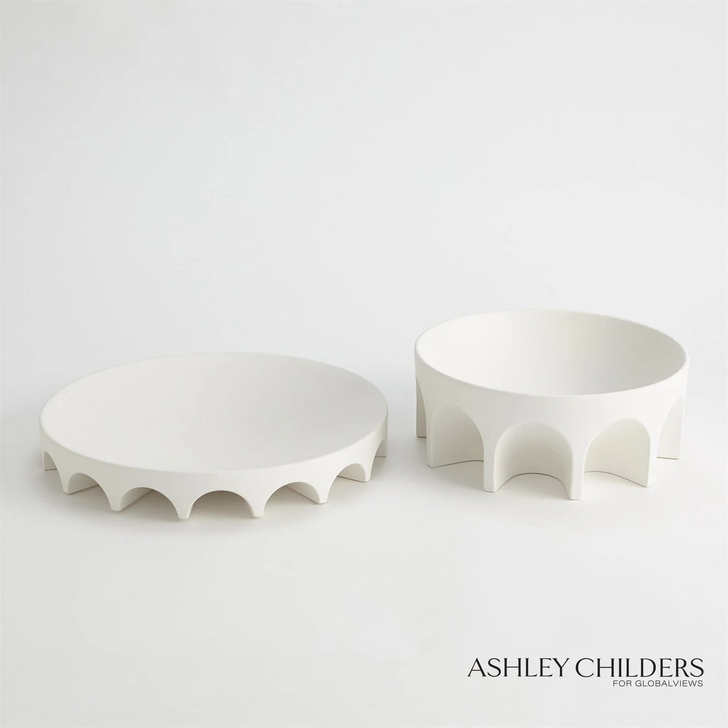 Global Views Arches Tabletop Pedestal by Ashley Childers - Image 8