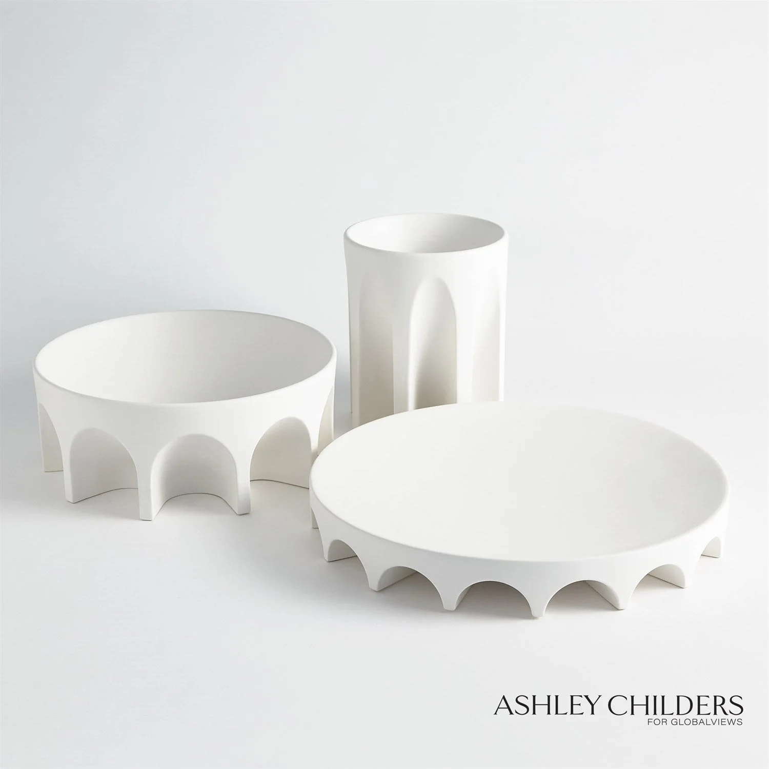 Global Views Arches Wide Bowl by Ashley Childers - Image 10