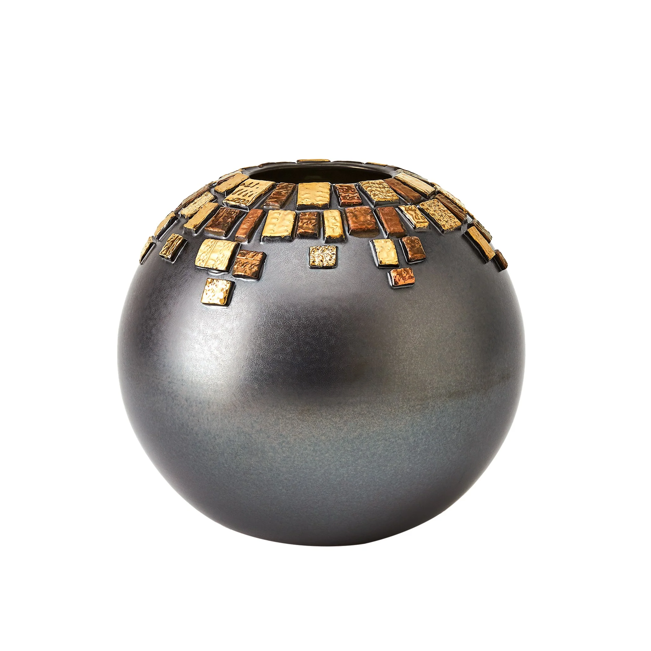Global Views Array Vase-Black Reactive-Lg - Image 3
