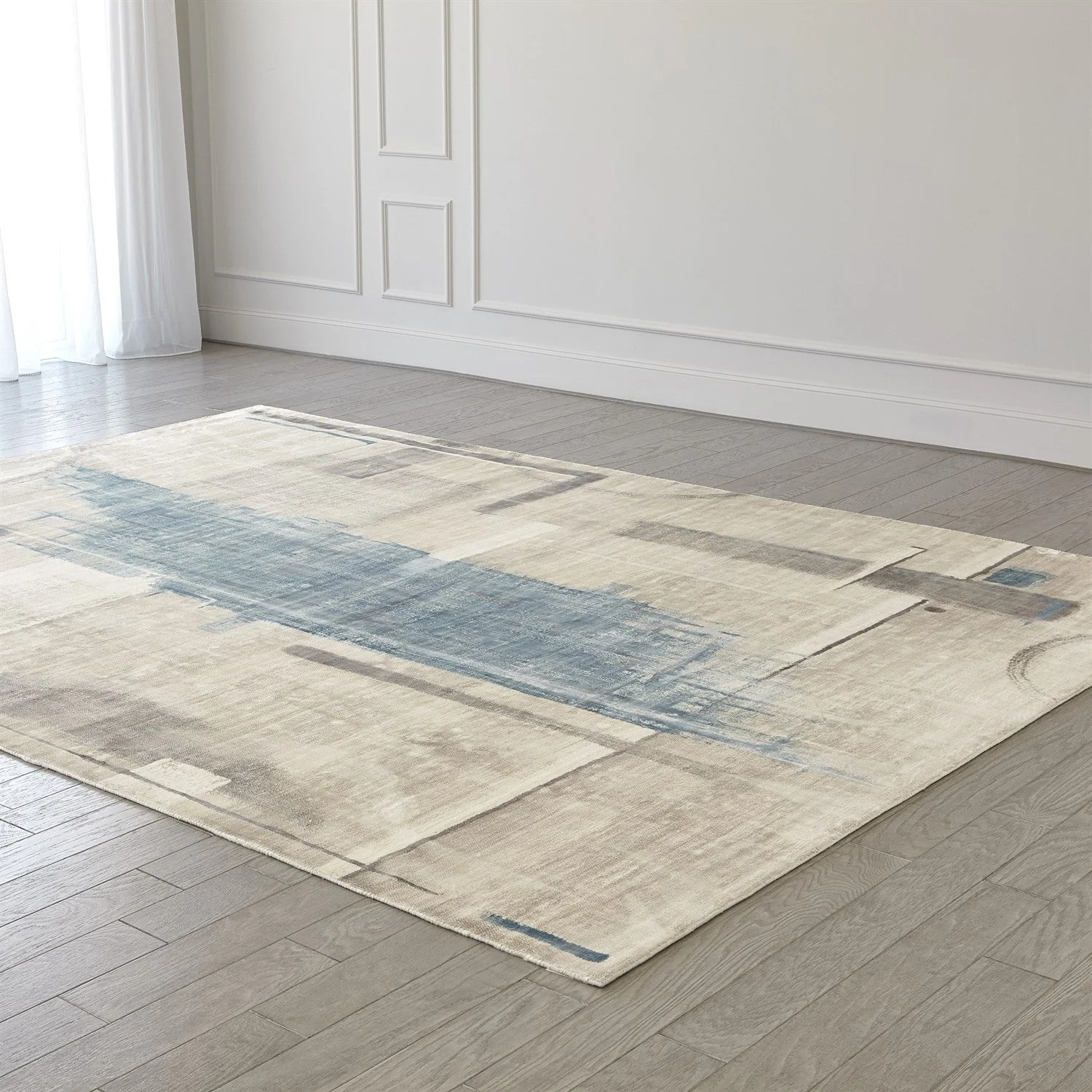 Global Views Art Rug - Blue - Image 3