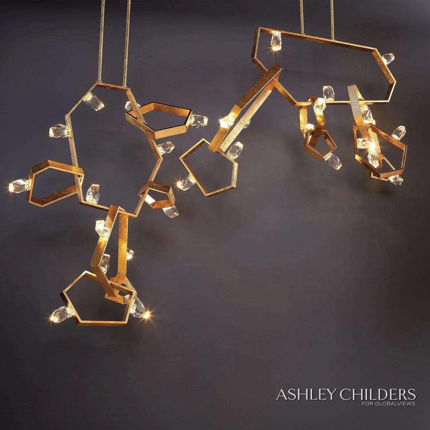Global Views Ashton Chandelier by Ashley Childers - Image 3