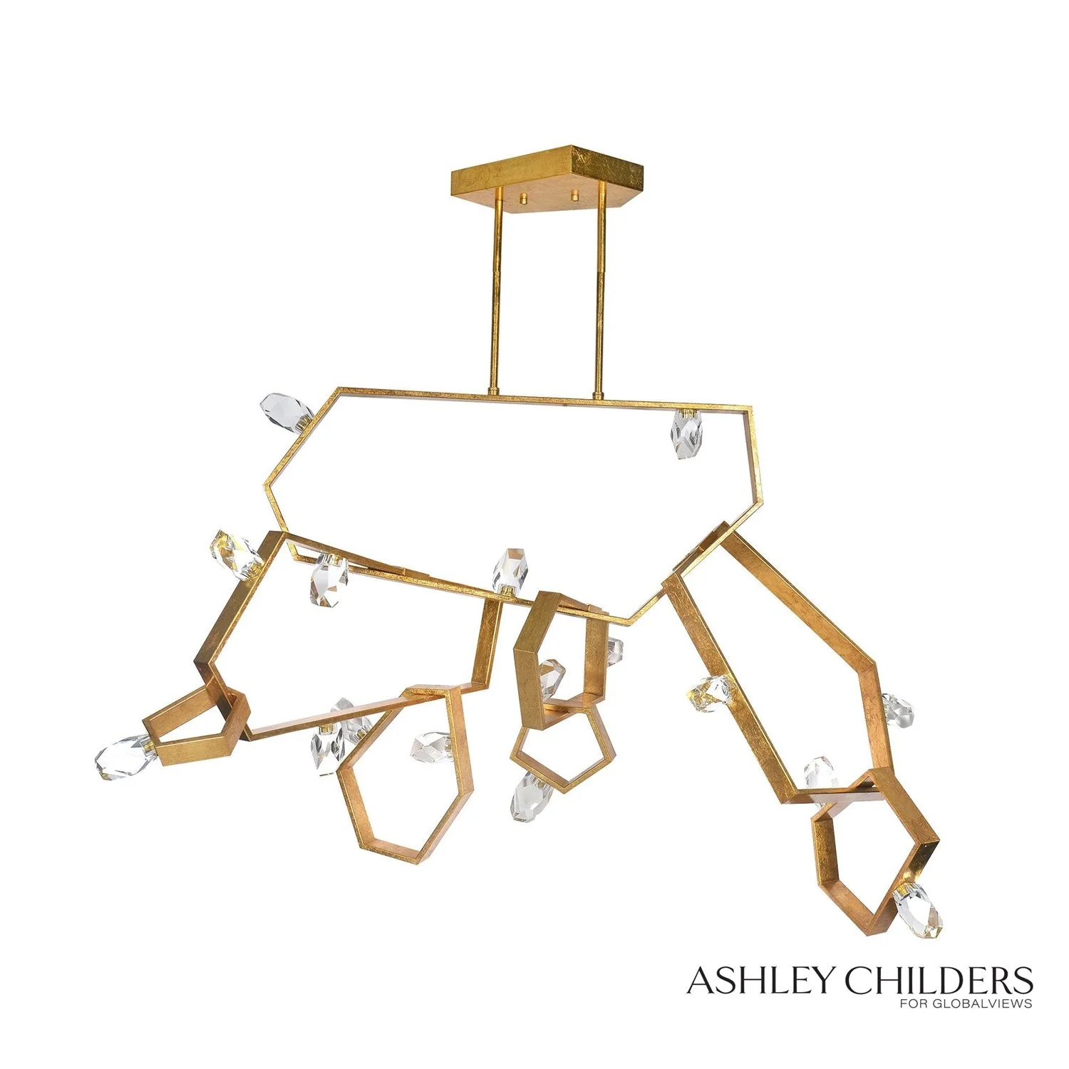 Global Views Ashton Chandelier by Ashley Childers - Image 5