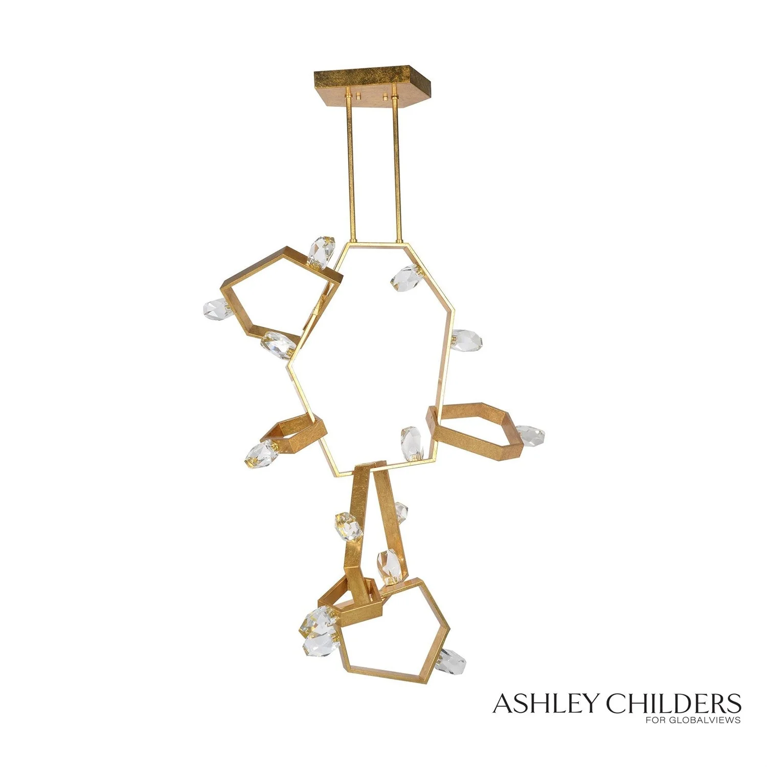 Global Views Ashton Chandelier by Ashley Childers - Image 7