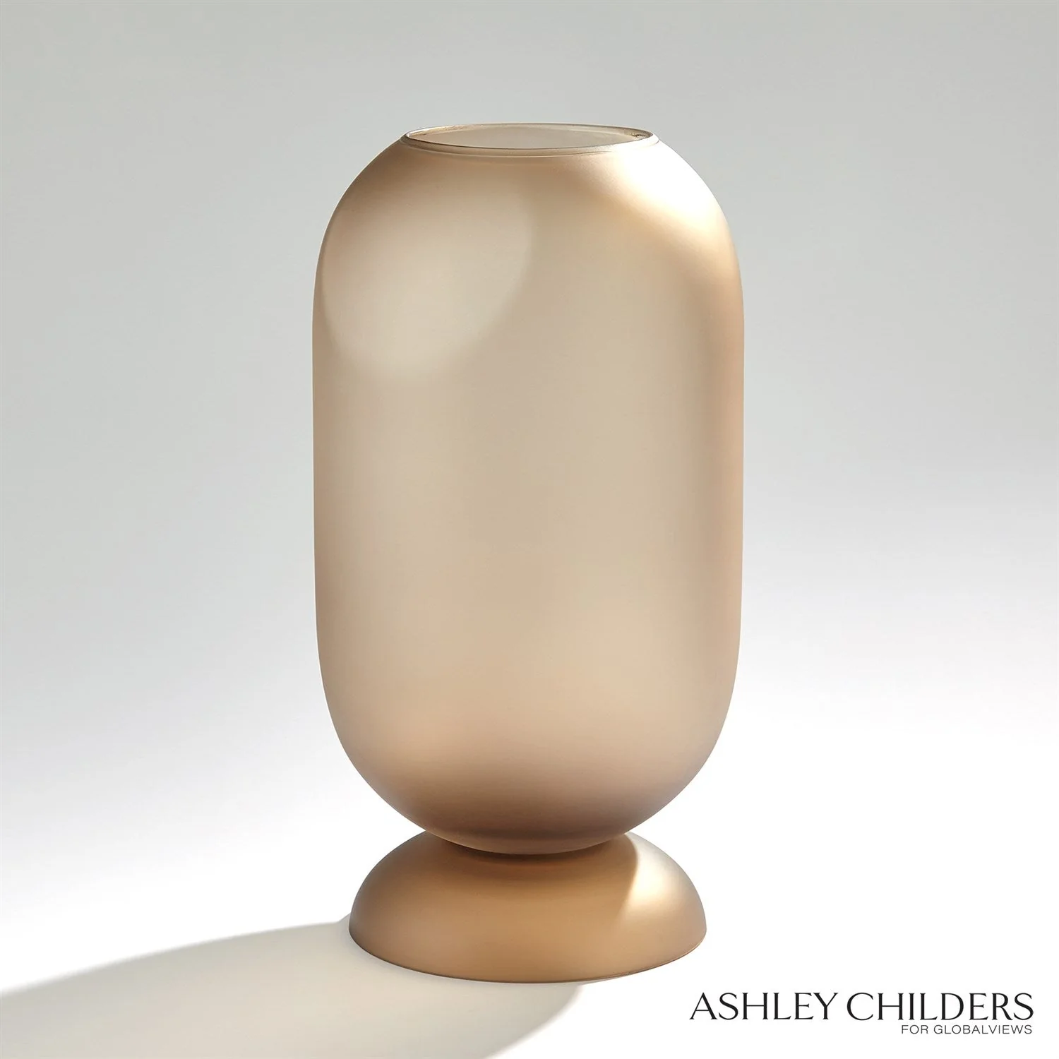 Global Views Ashton Vase-Topaz by Ashley Childers - Image 5
