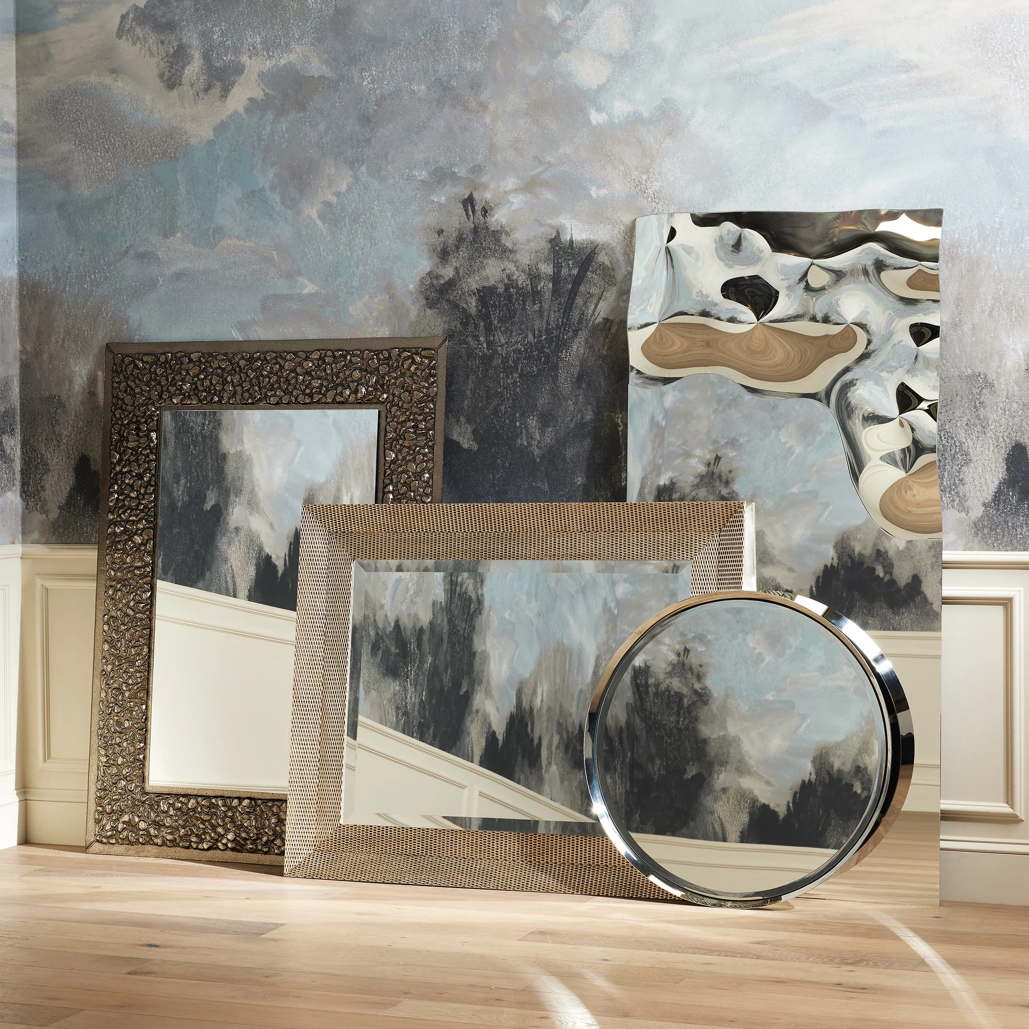 Global Views Asymmetrical Ripple Mirror - Image 18