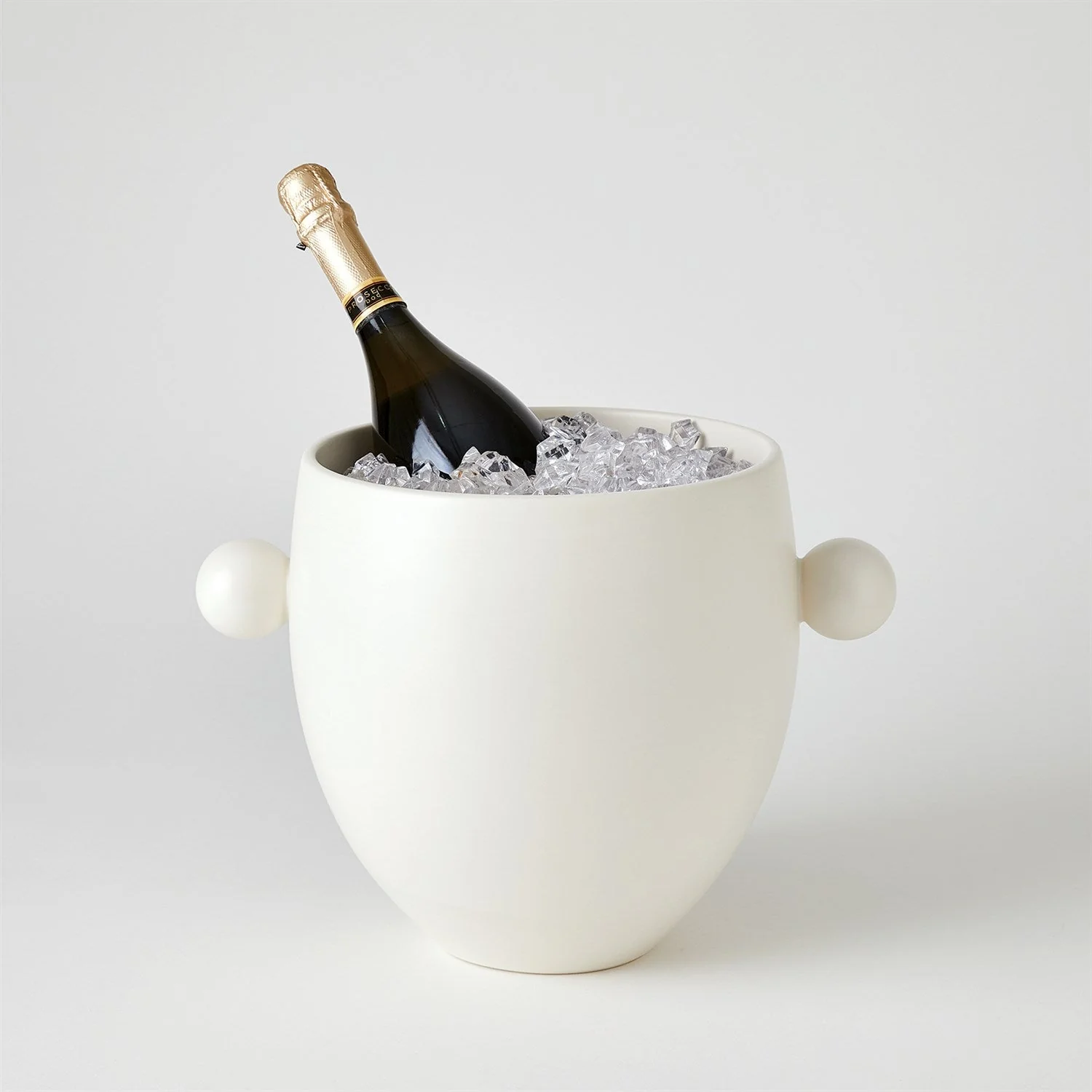 Global Views Ball Handled Collection - White - Image 4