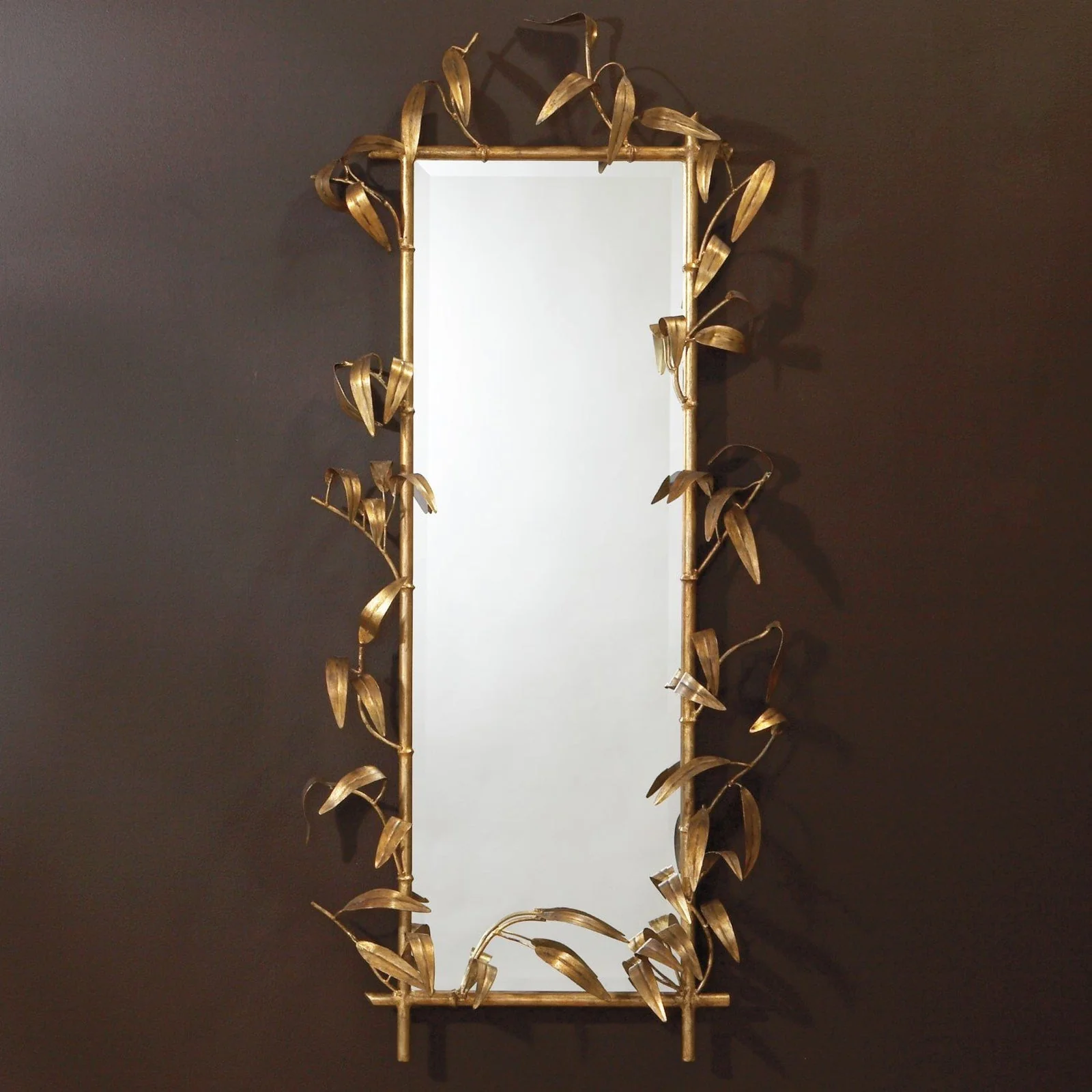 Global Views Bamboo Mirror Antique Gold - Image 2