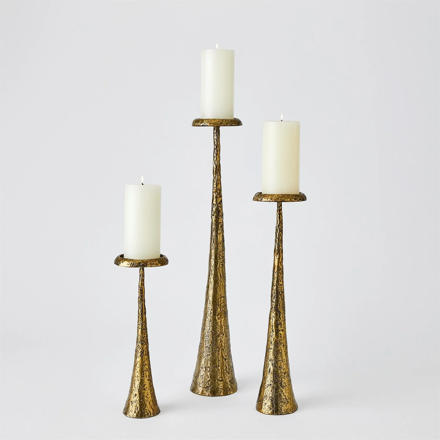 Global Views Beacon Candle Holder - Brass - Image 4