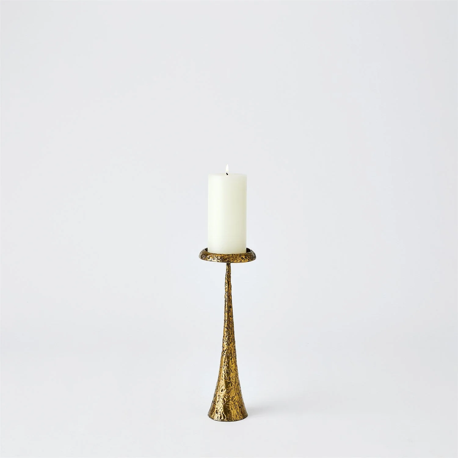 Global Views Beacon Candle Holder - Brass - Image 9