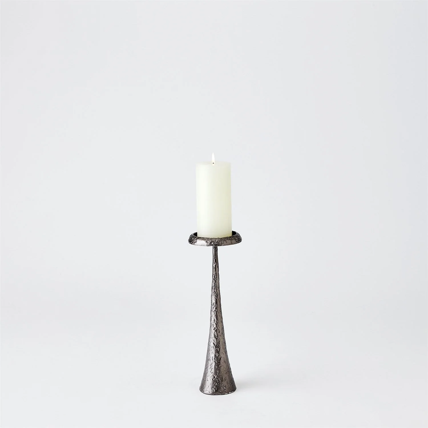 Global Views Beacon Candle Holder - Gunmetal - Image 5