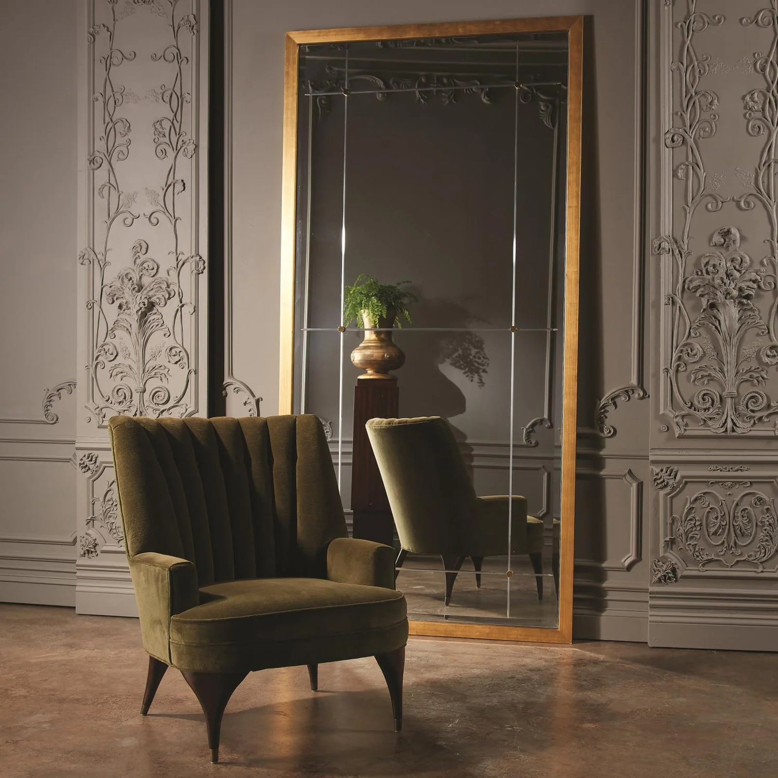 Global Views Beaumont Floor Mirror - Image 4