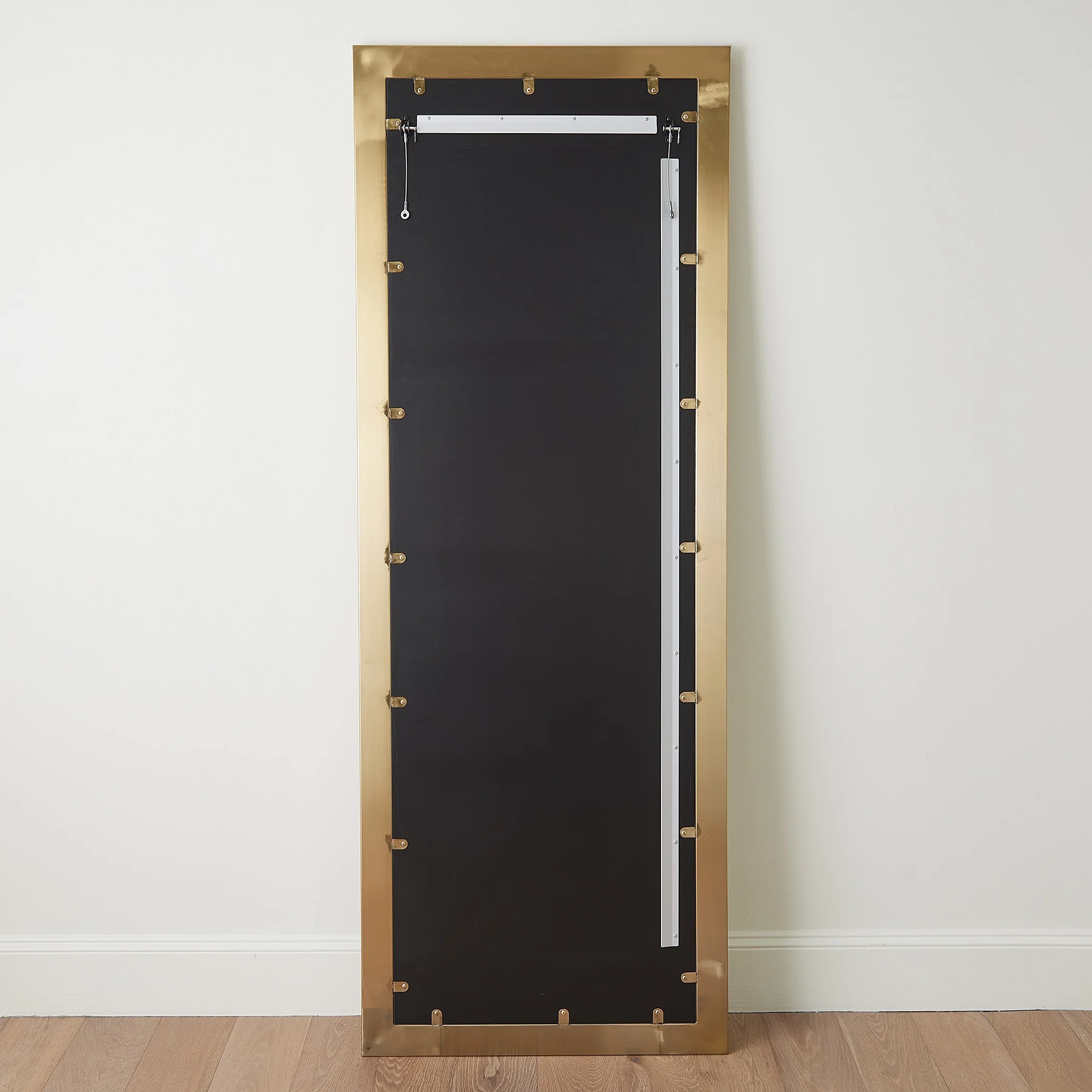 Global Views Bennett Floor Mirror-Brass - Image 3