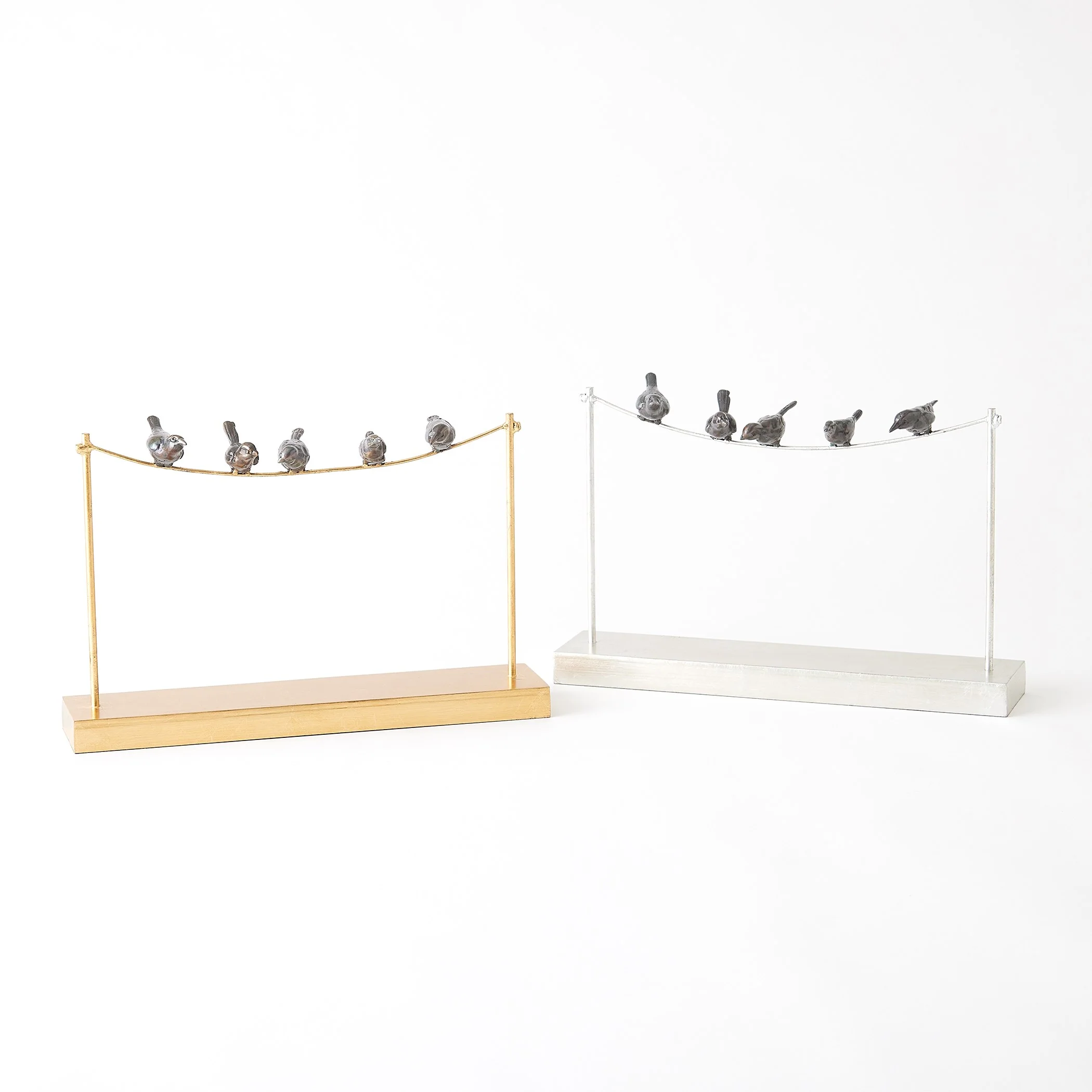 Global Views Birds on a Wire Gold Leaf - Image 7