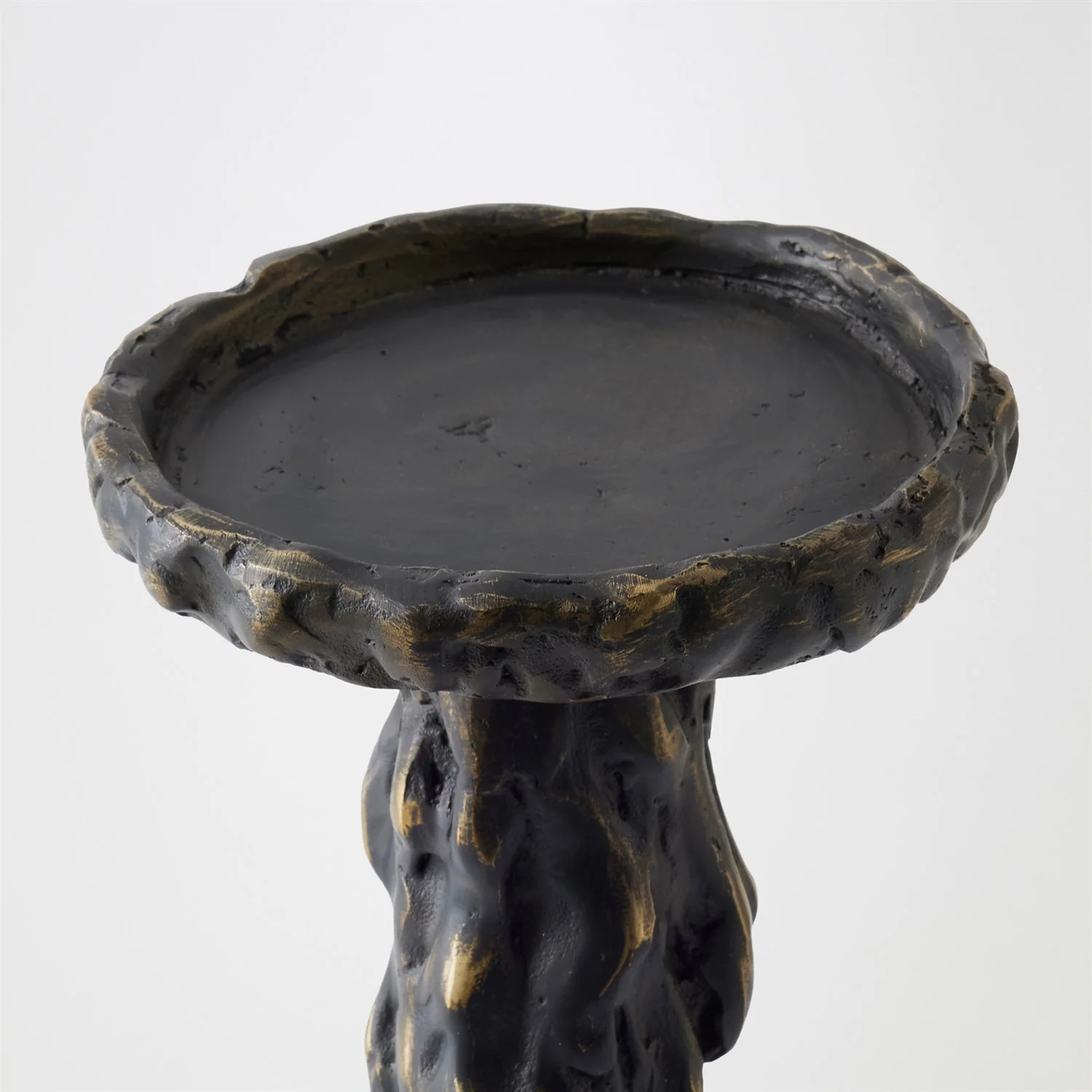 Global Views Black Melting Pillar Candle Holder - Image 5