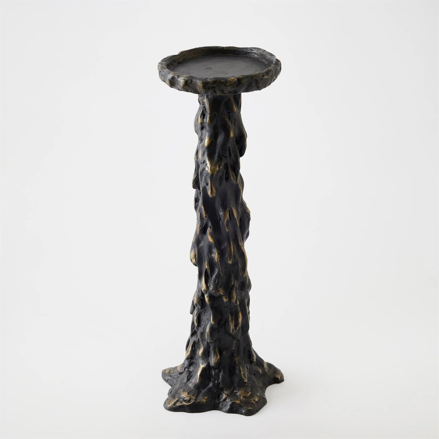 Global Views Black Melting Pillar Candle Holder - Image 6