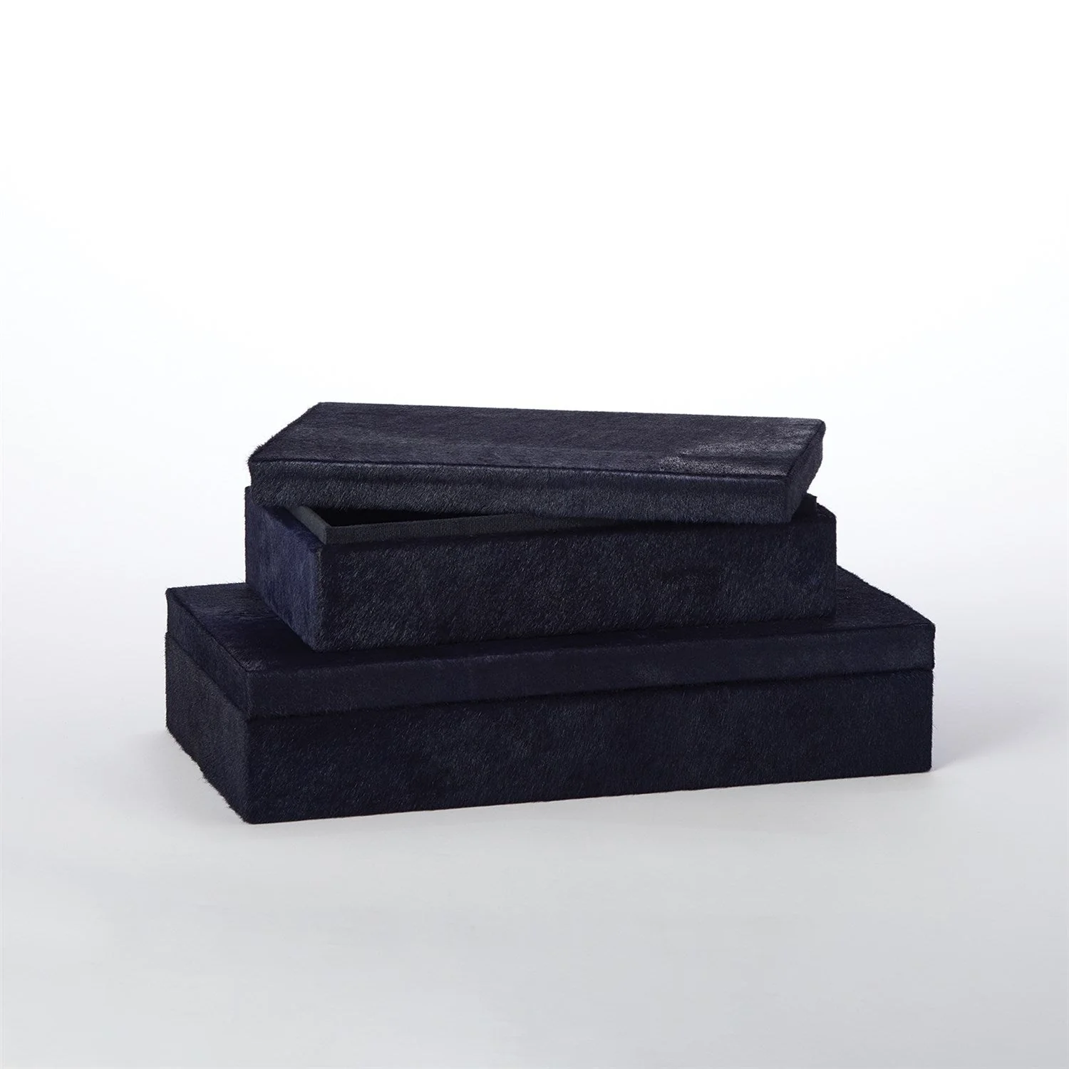 Global Views Blue Hair-on-Hide Box - Image 3