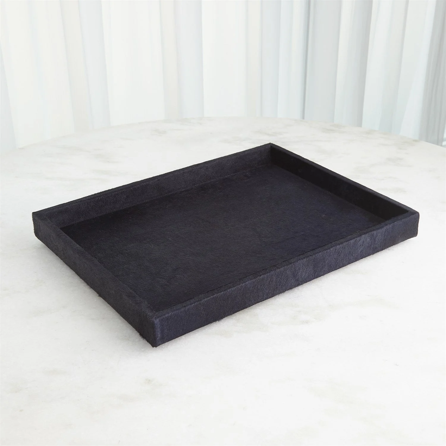 Global Views Blue Hair-on-Hide Tray - Image 2