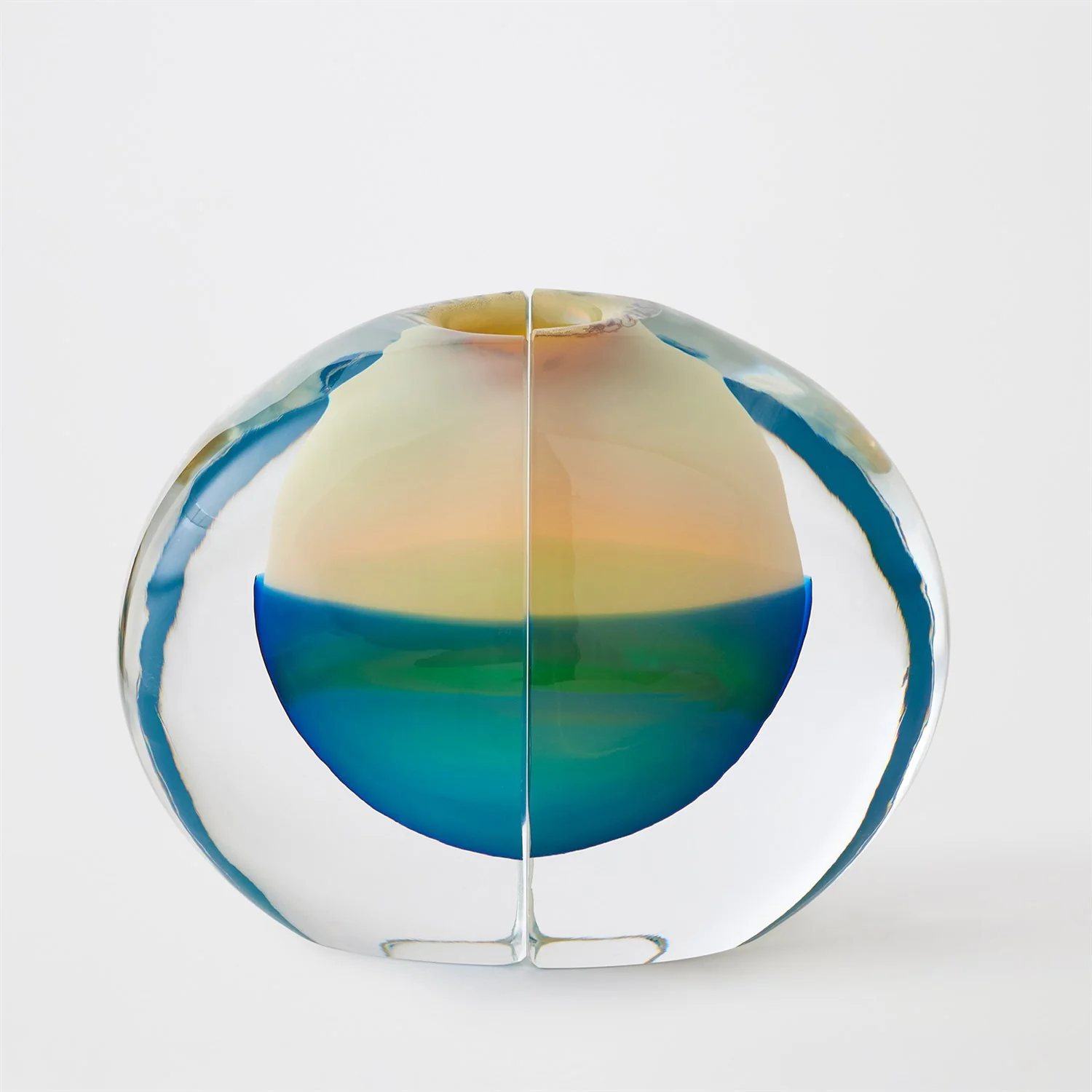 Global Views Blue Split Vase Bookend - Image 4