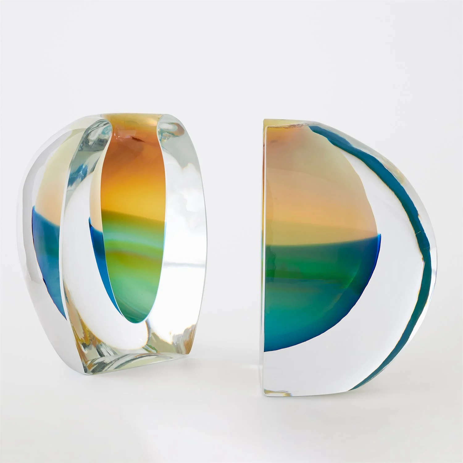 Global Views Blue Split Vase Bookend - Image 6