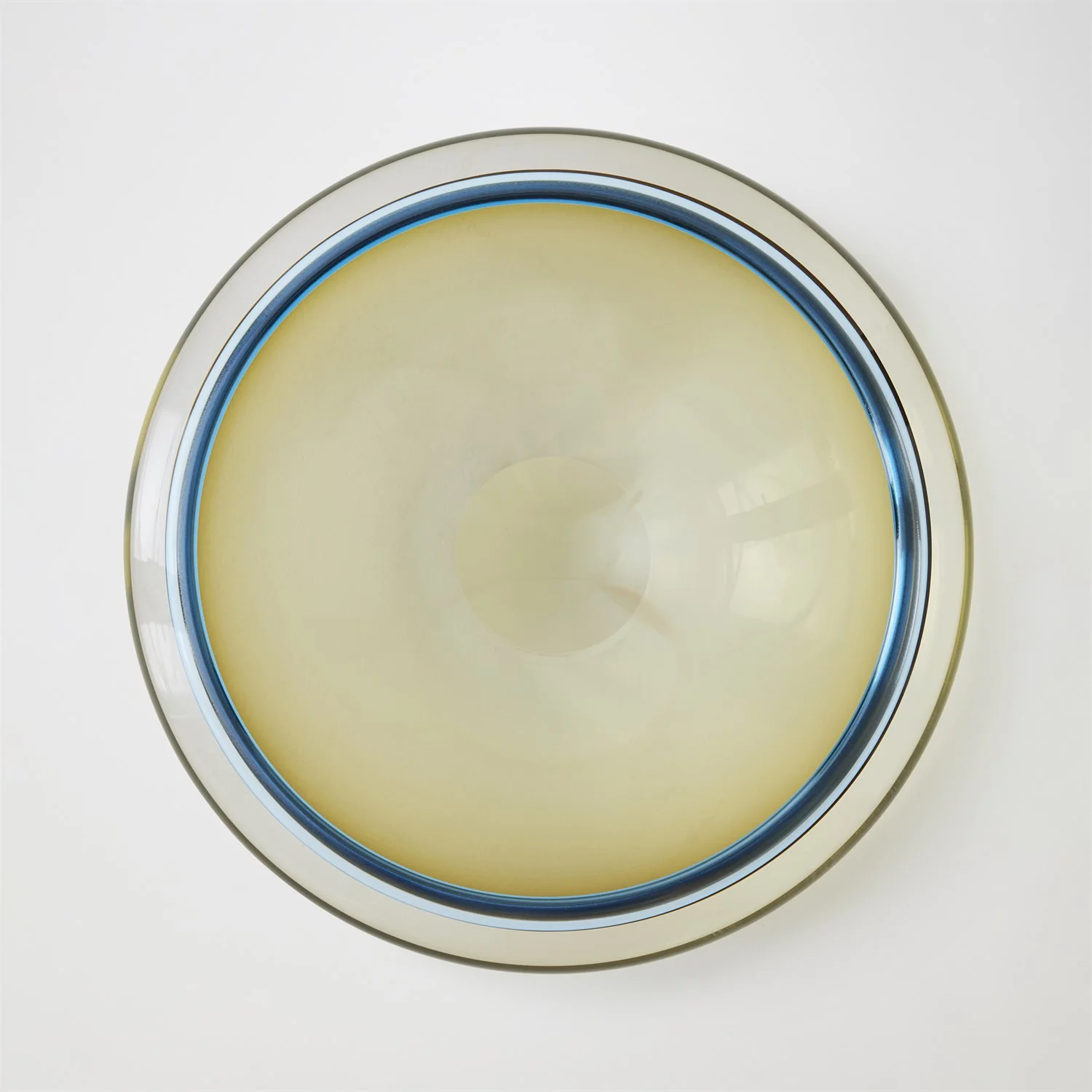 Global Views Blue Topaz Rolled Lip Bowl - Image 2