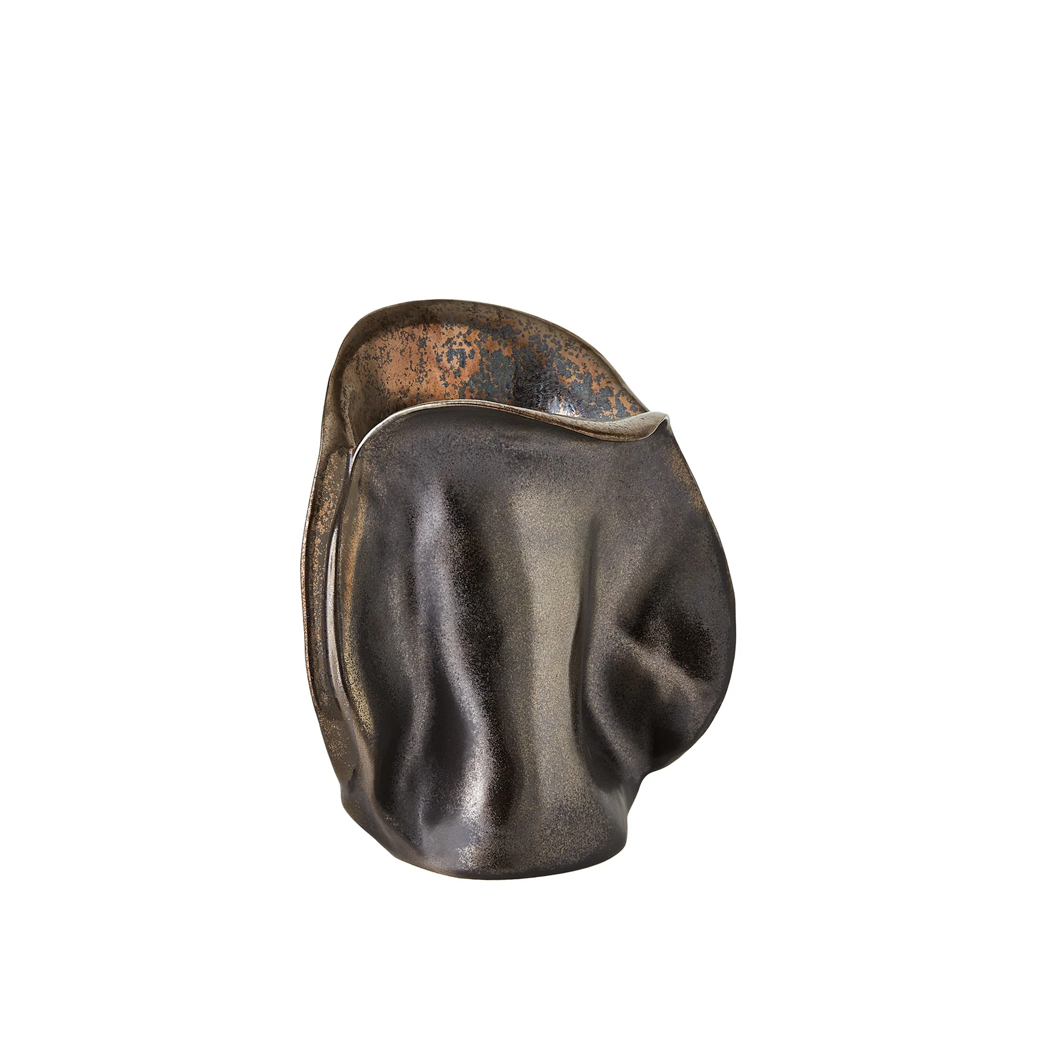Global Views Bocca Vase Reactive Bronze - Image 10