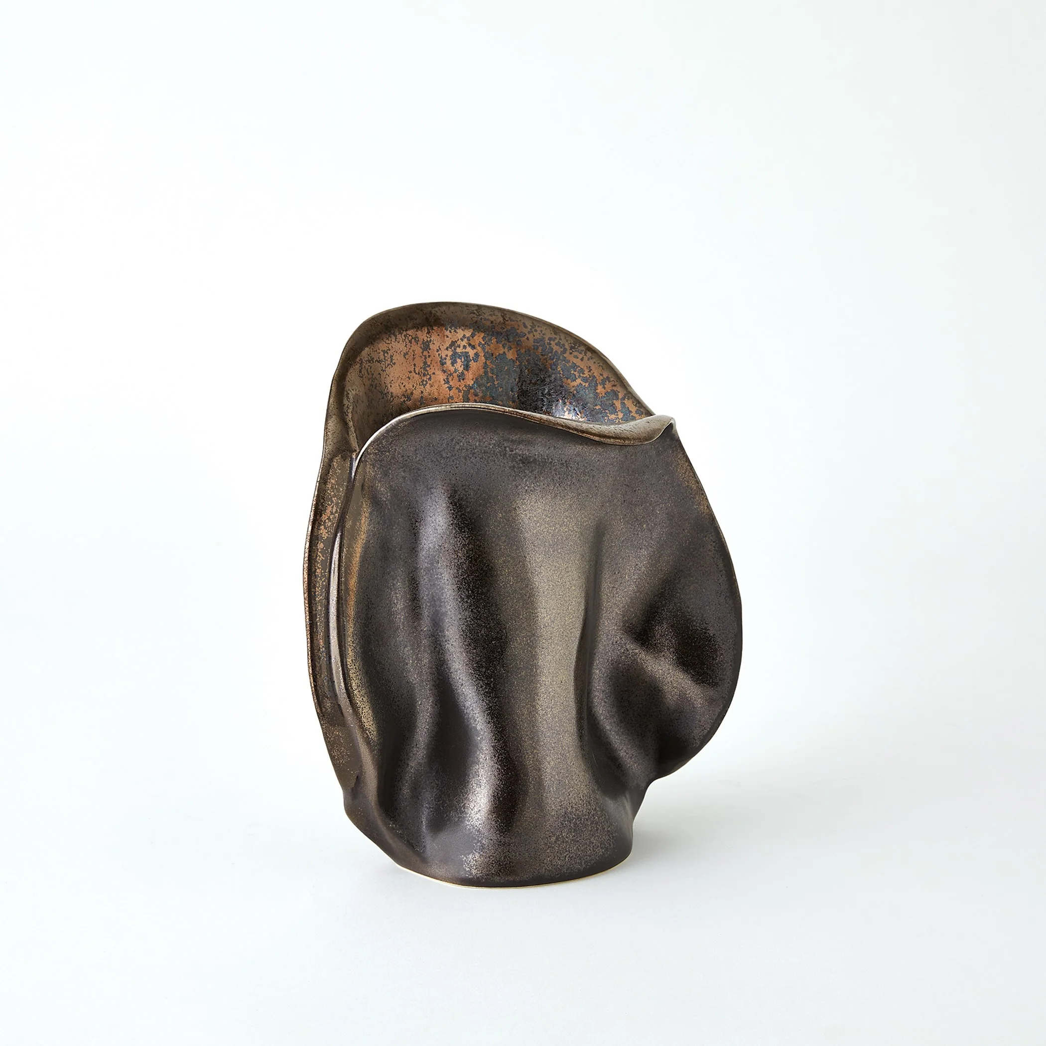 Global Views Bocca Vase Reactive Bronze - Image 7