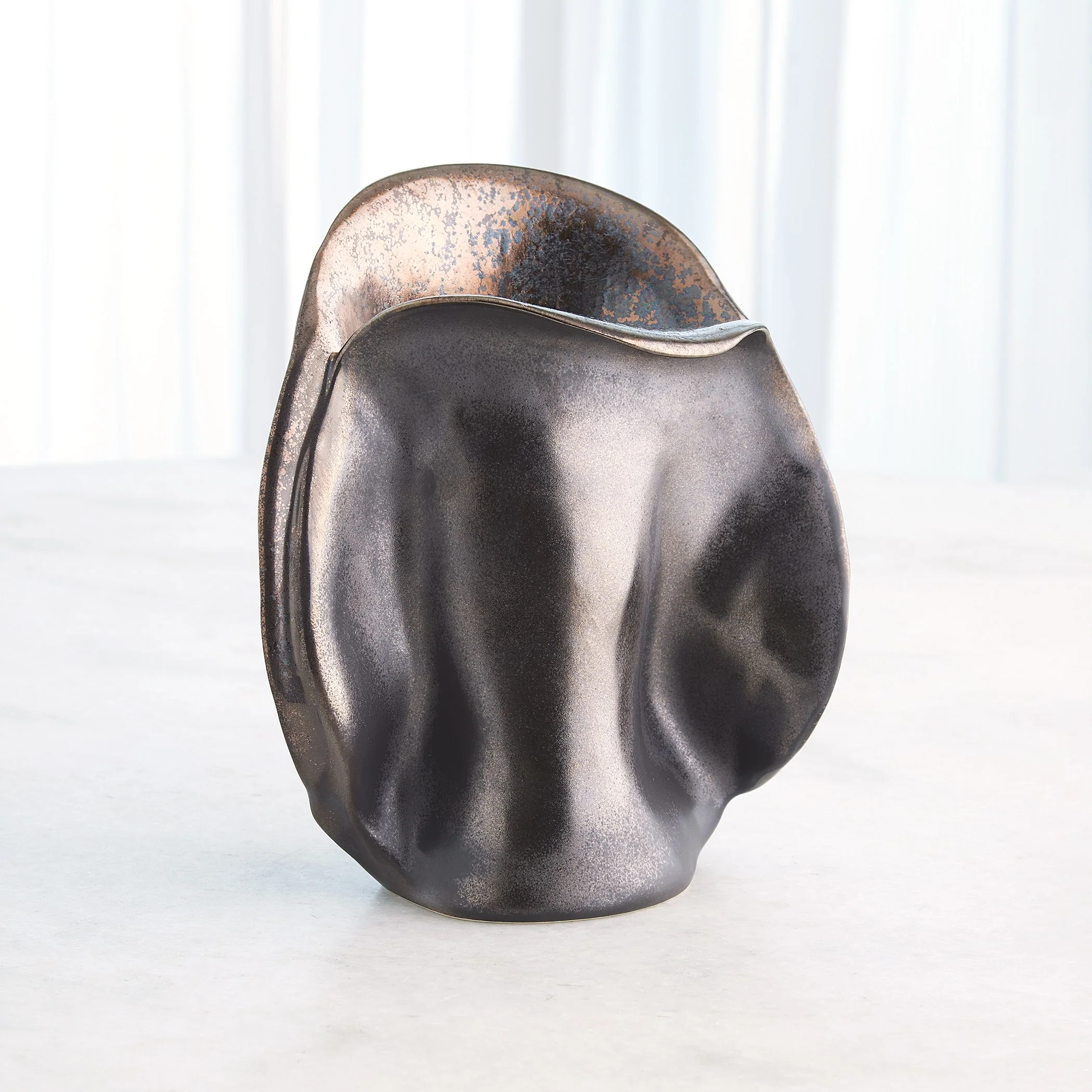 Global Views Bocca Vase Reactive Bronze - Image 8