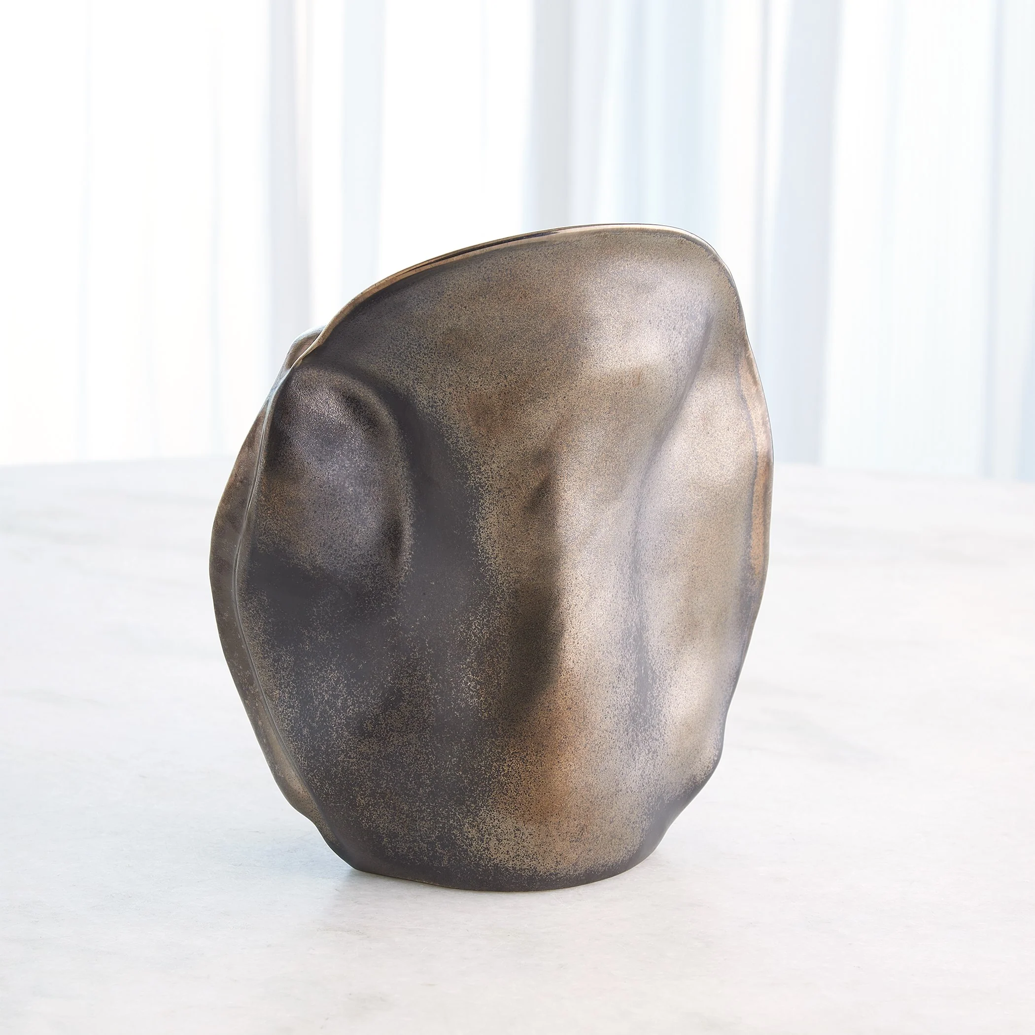Global Views Bocca Vase Reactive Bronze - Image 9