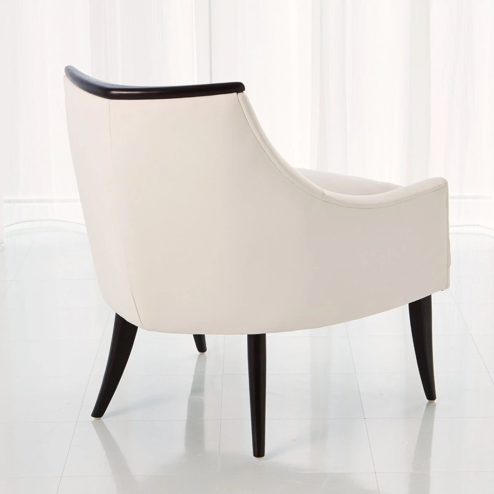 Global Views White Boomerang Chair - Image 2