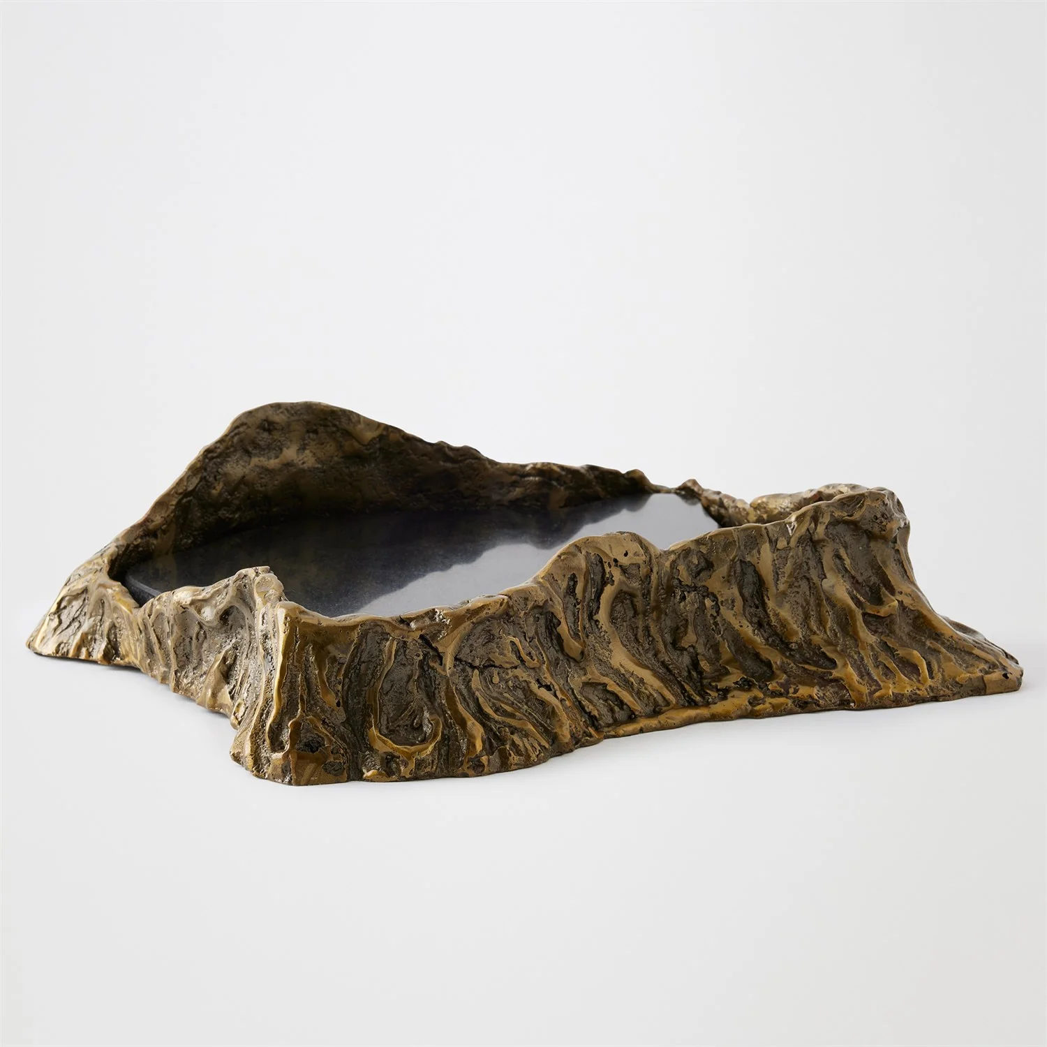 Global Views Brass Black Sequoia Tray - Image 2
