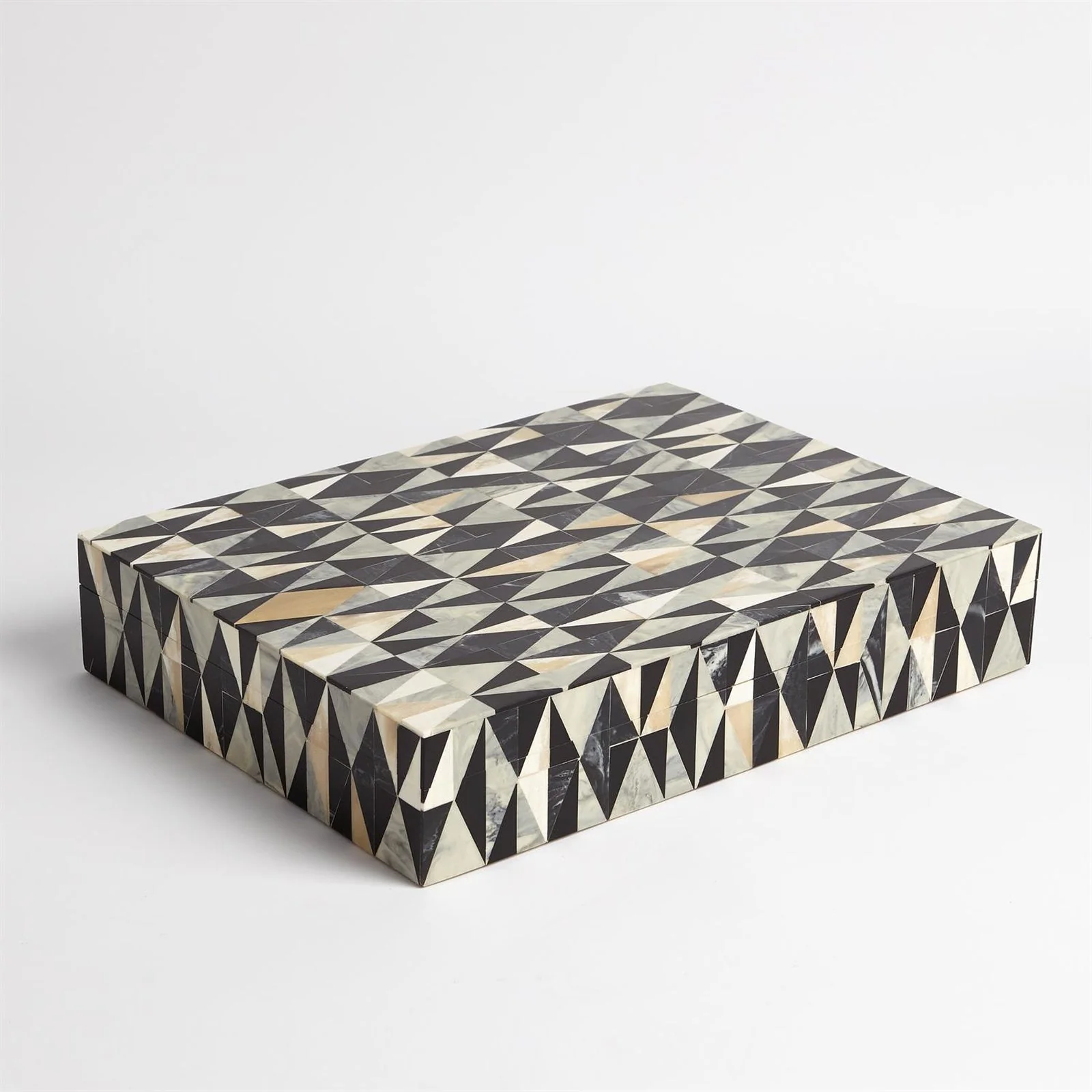 Global Views Brass Diamond Box - Image 2