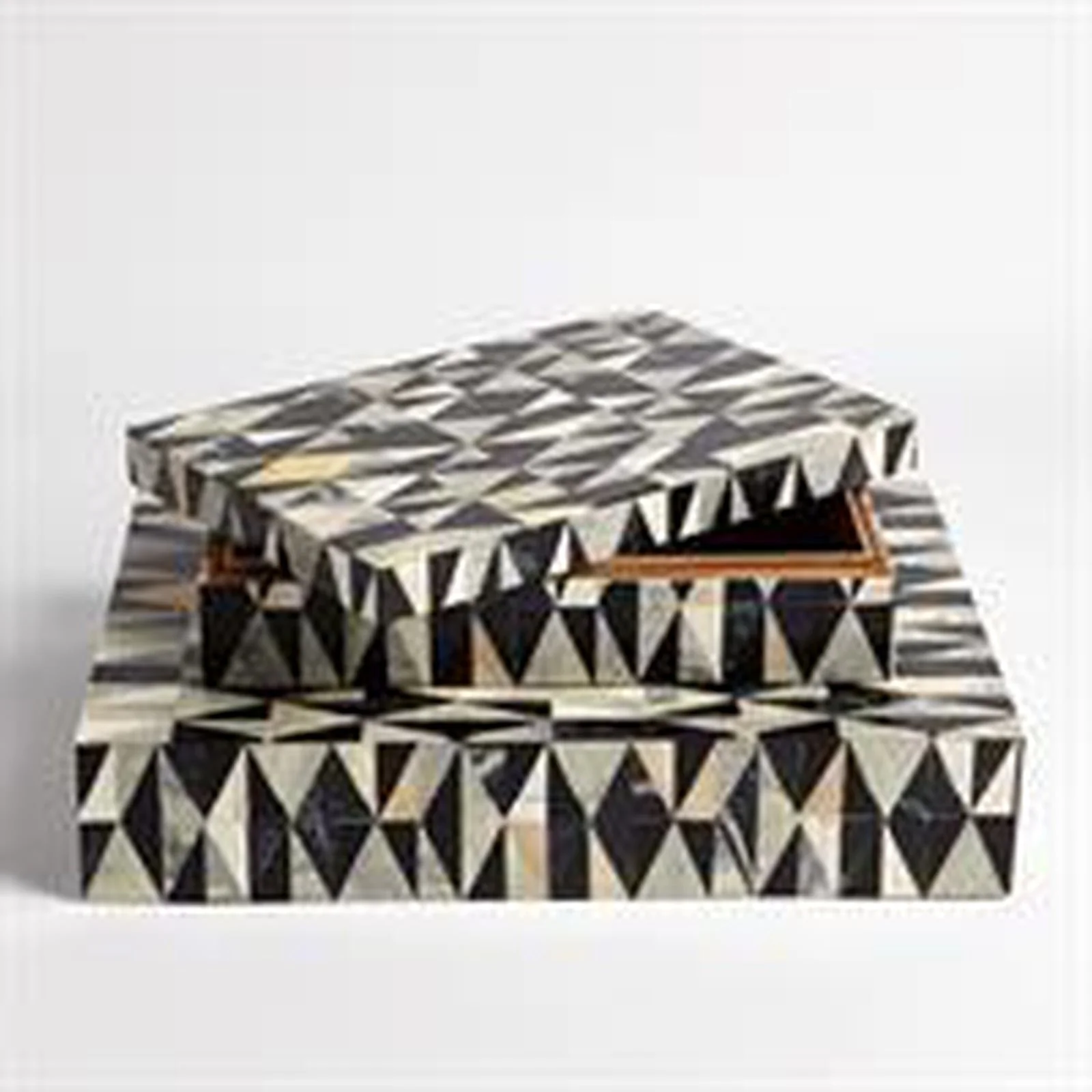 Global Views Brass Diamond Box - Image 6