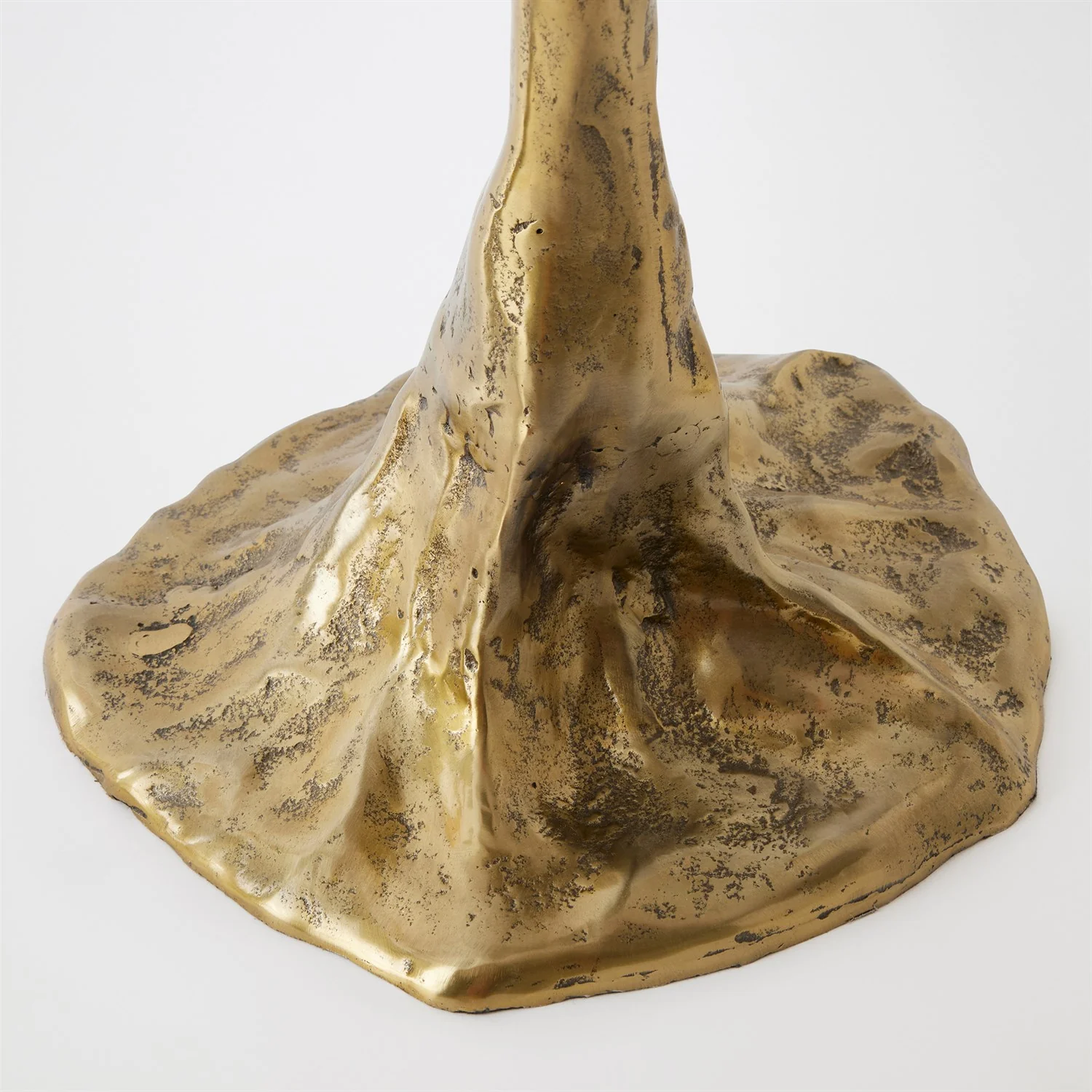 Global Views Brass Lily Pad Table - Image 4