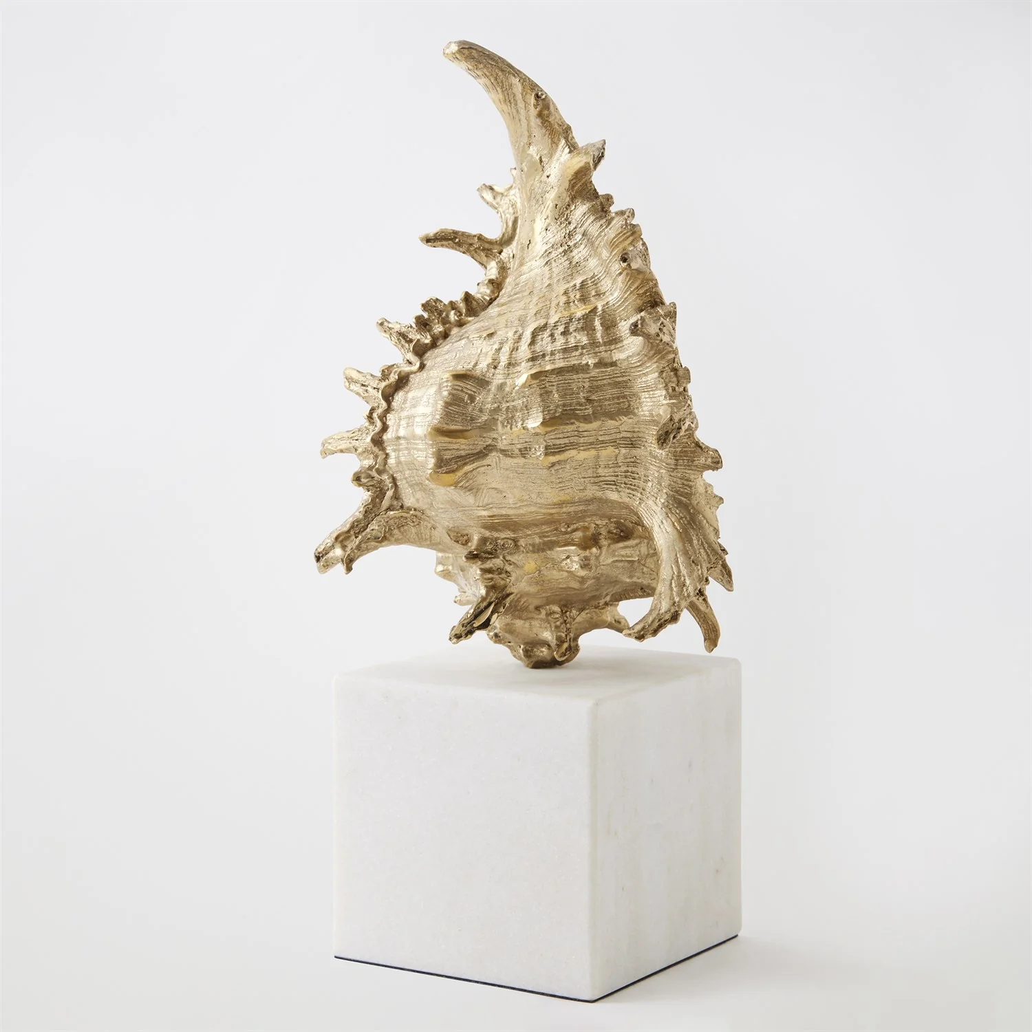 Global Views Brass Spider Conch Shell Sculpture - Image 2