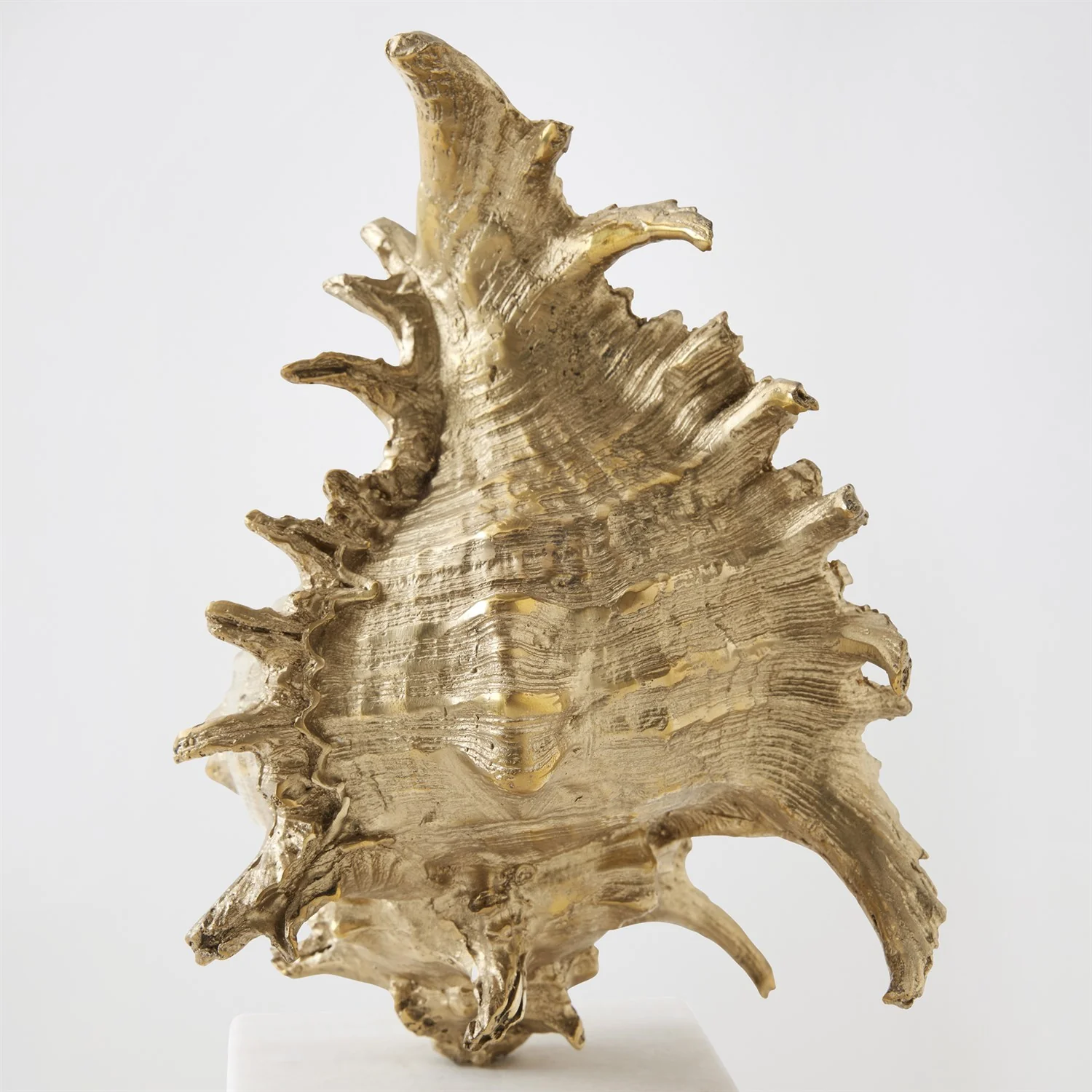 Global Views Brass Spider Conch Shell Sculpture - Image 3