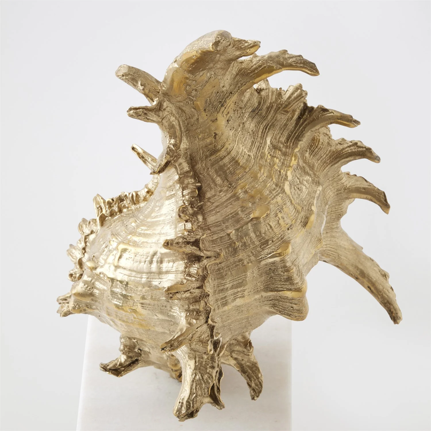 Global Views Brass Spider Conch Shell Sculpture - Image 4