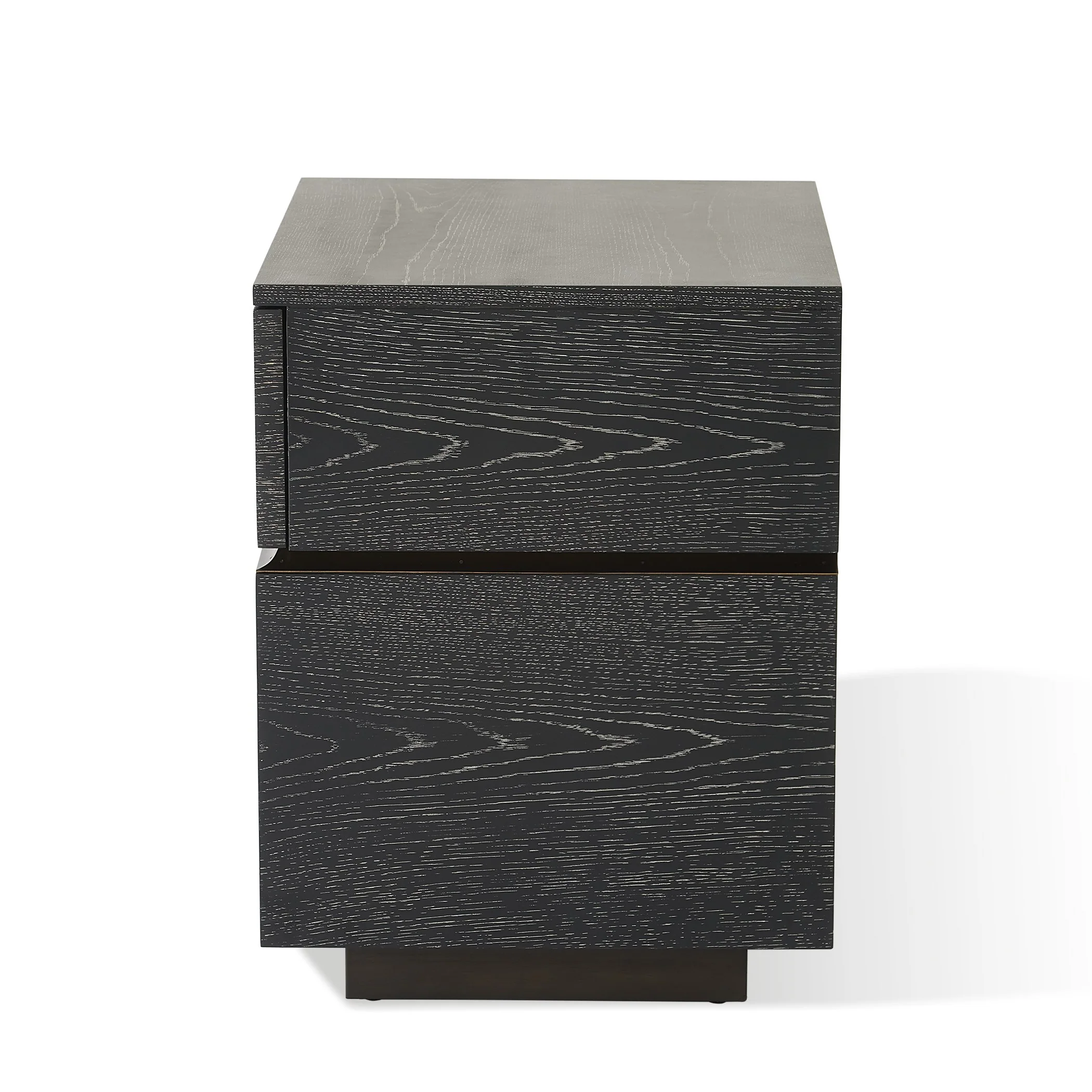 Global Views Brazil Bedside Chest-Left-Black Cerused Oak - Image 13