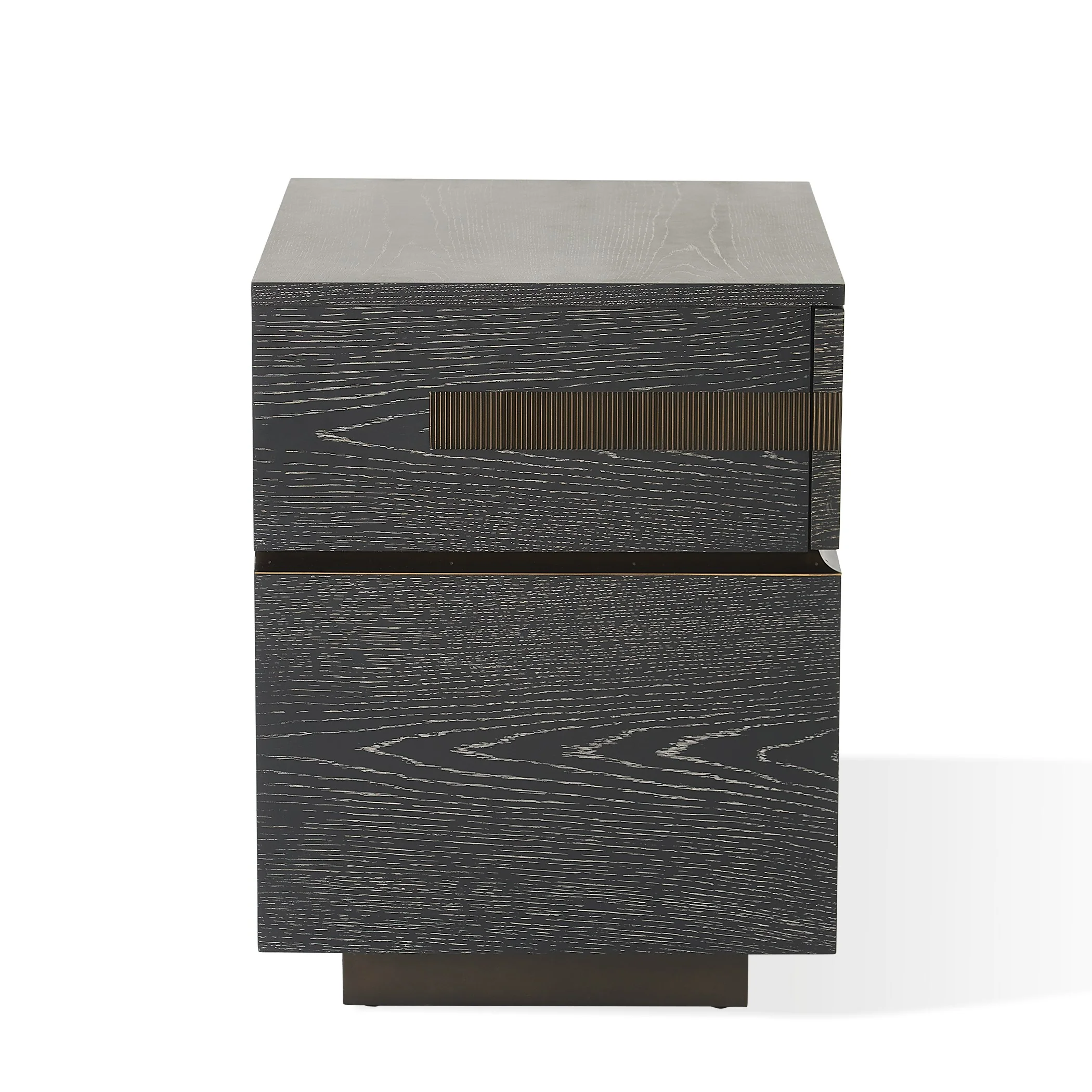 Global Views Brazil Bedside Chest-Left-Black Cerused Oak - Image 15