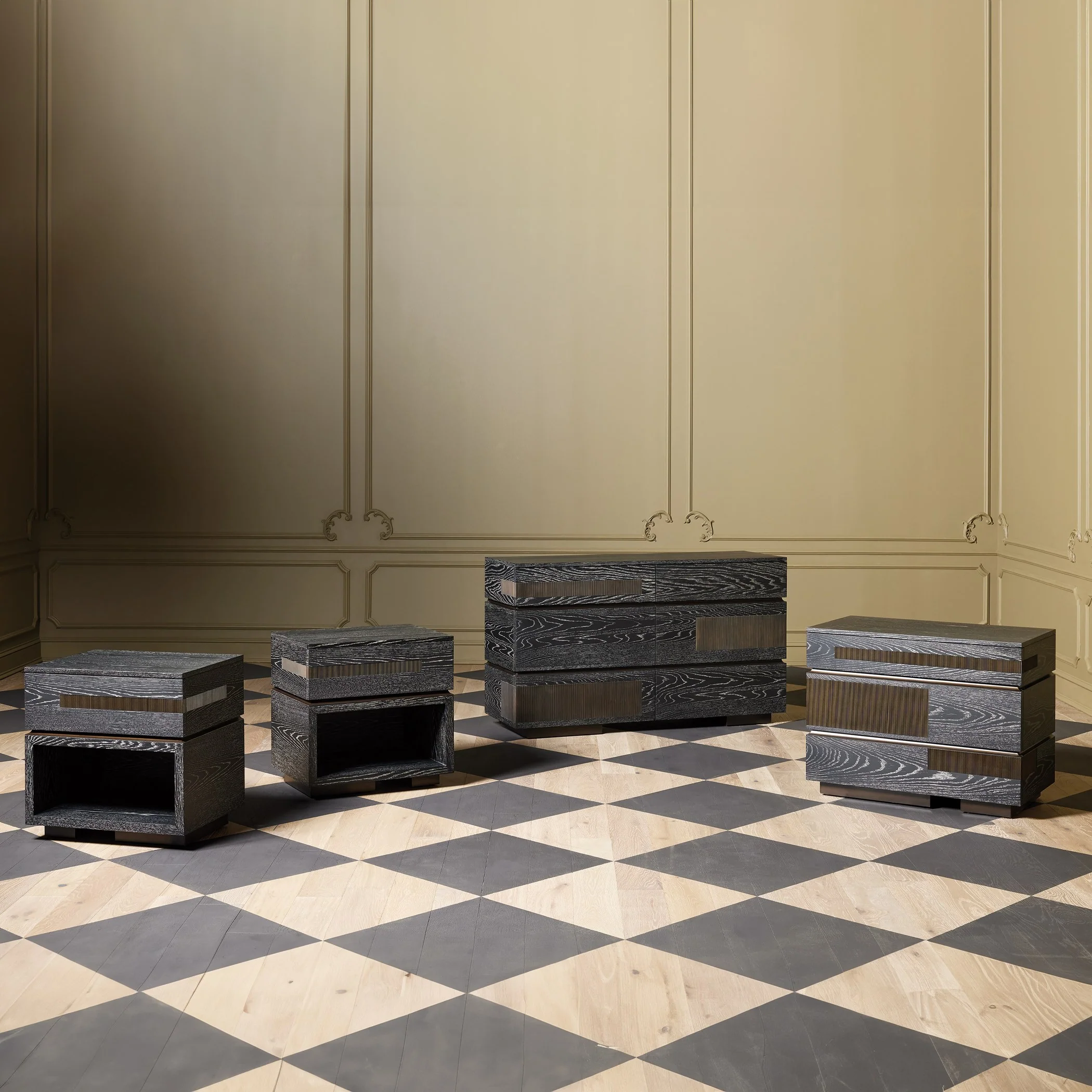 Global Views Brazil Bedside Chest-Right-Black Cerused Oak - Image 10