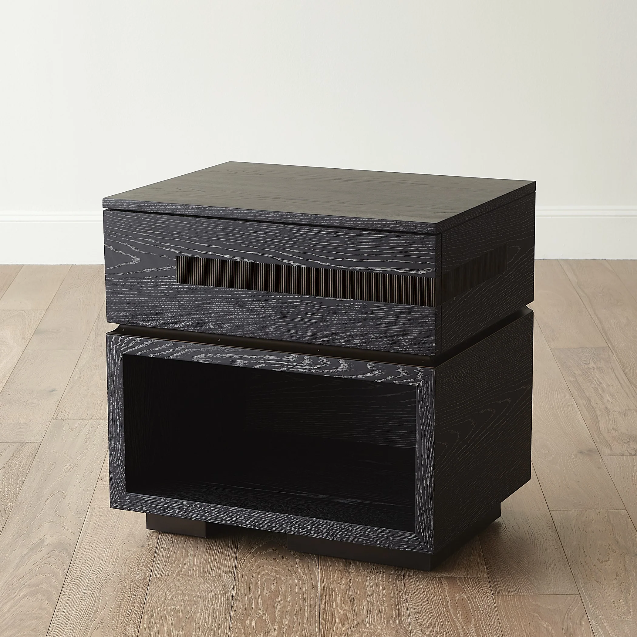 Global Views Brazil Bedside Chest-Right-Black Cerused Oak - Image 11