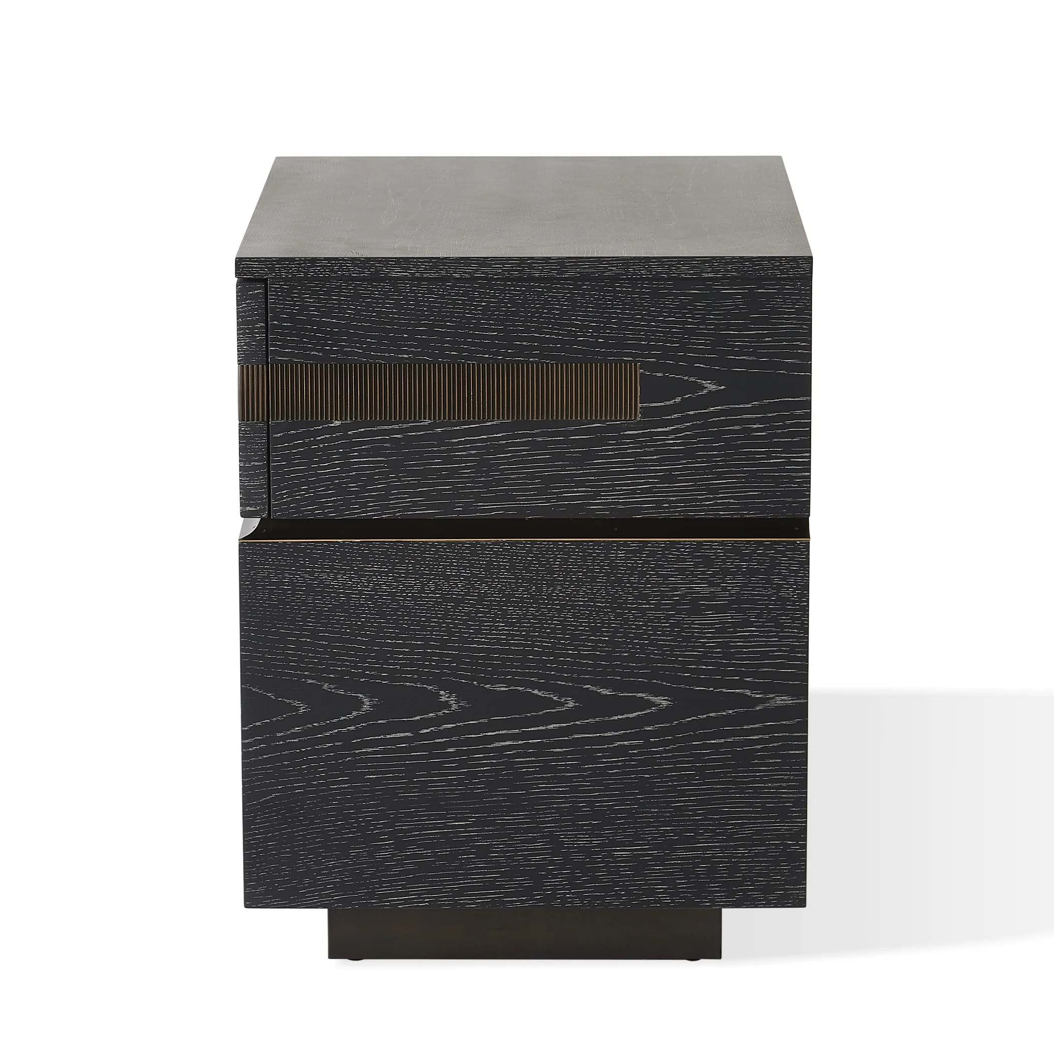 Global Views Brazil Bedside Chest-Right-Black Cerused Oak - Image 13