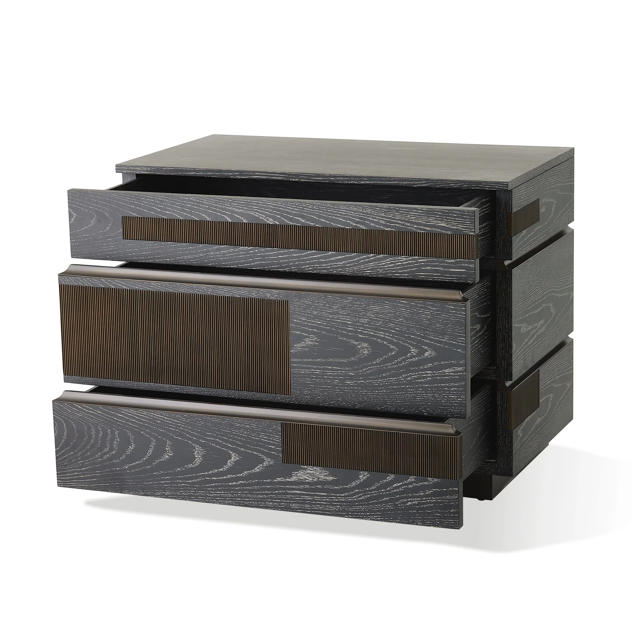 Global Views Brazil Chest-Black Cerused Oak - Image 15