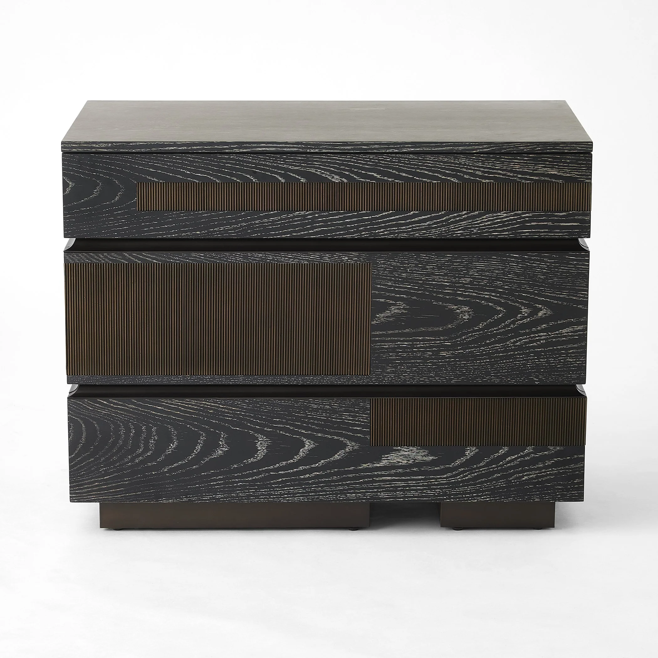 Global Views Brazil Chest-Black Cerused Oak - Image 3