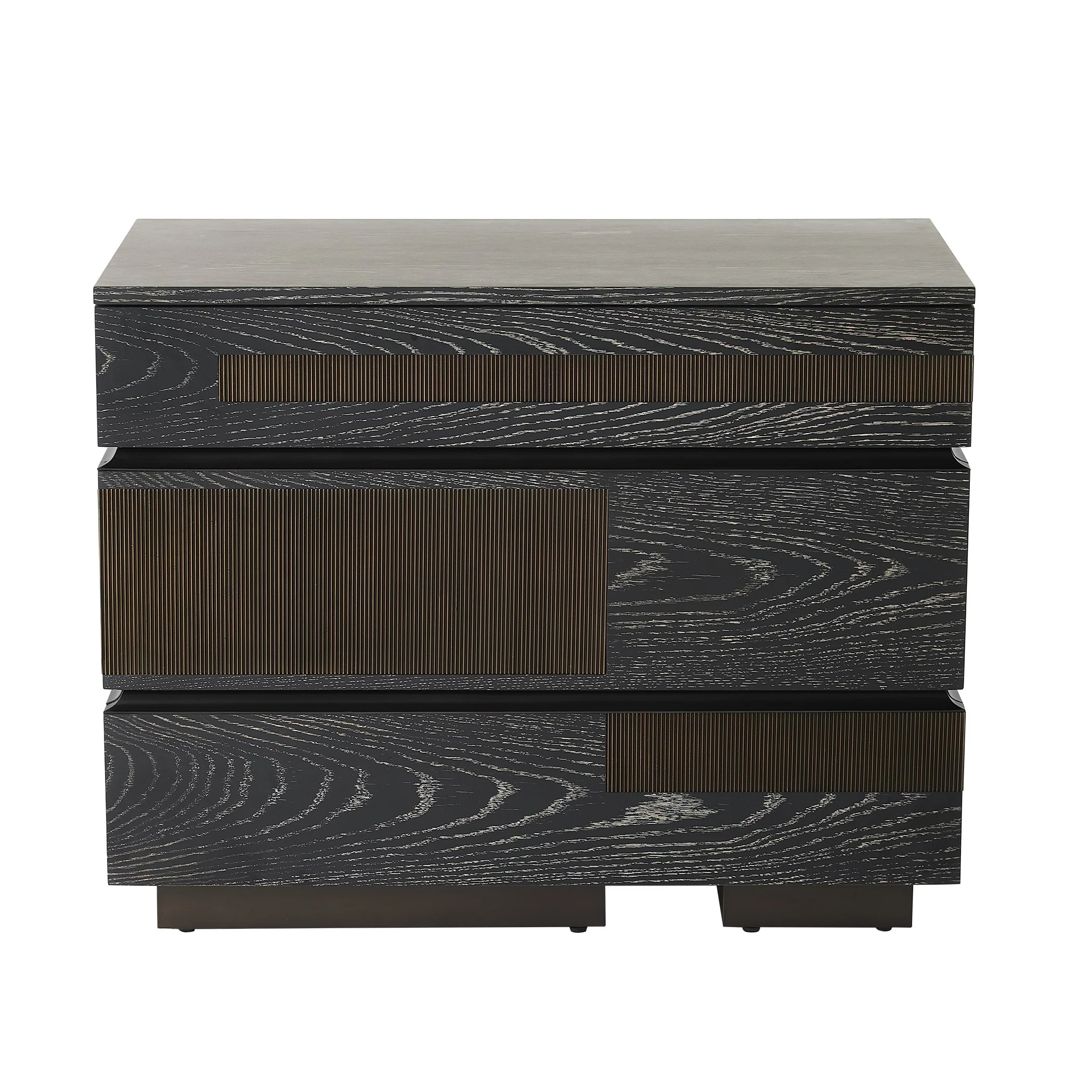 Global Views Brazil Chest-Black Cerused Oak - Image 5