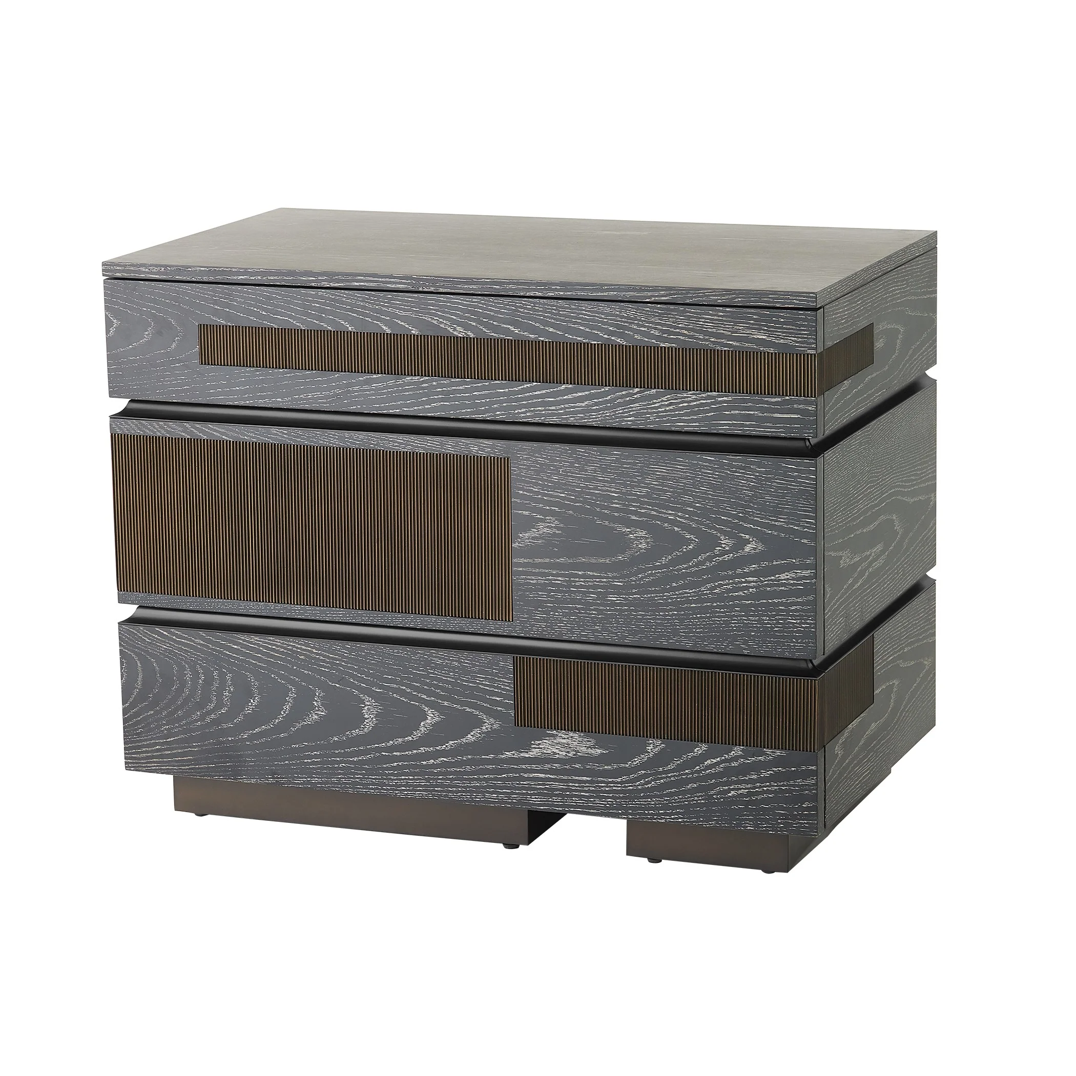 Global Views Brazil Chest-Black Cerused Oak - Image 6