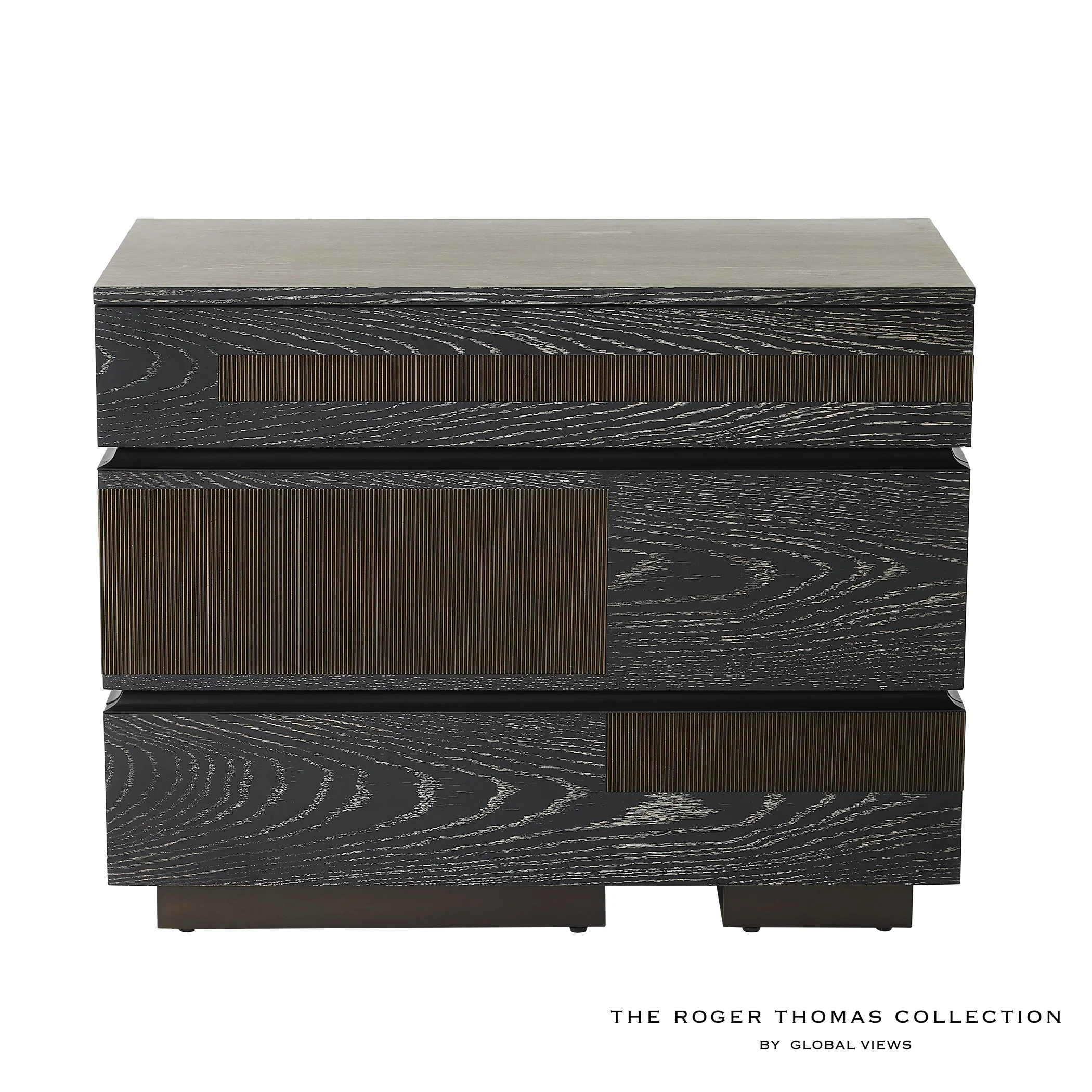 Global Views Brazil Chest-Black Cerused Oak - Image 7
