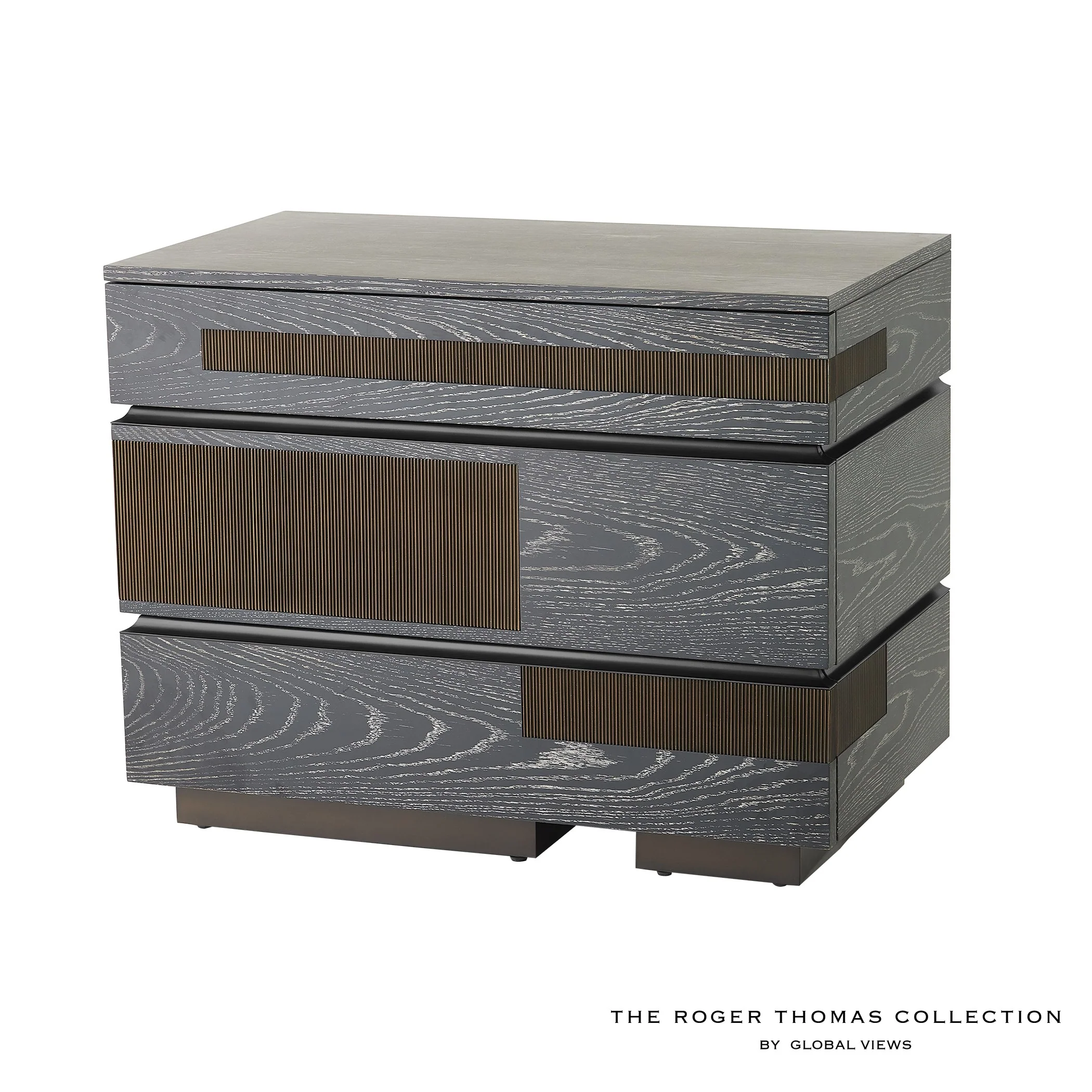 Global Views Brazil Chest-Black Cerused Oak - Image 8