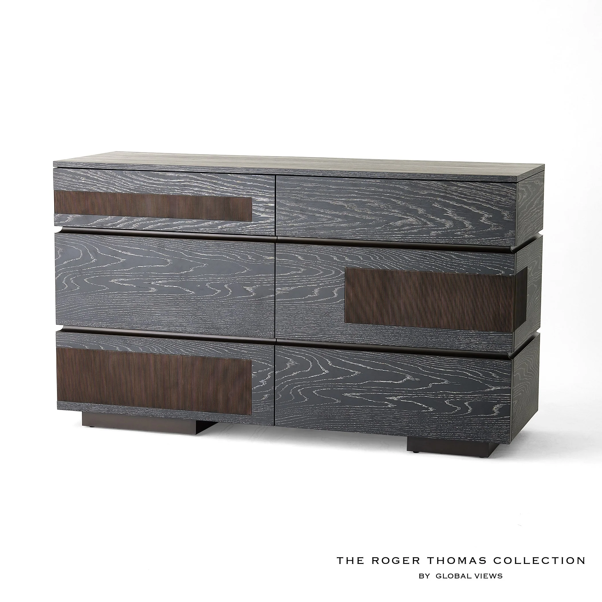 Global Views Brazil Dresser-Black Cerused Oak - Image 3