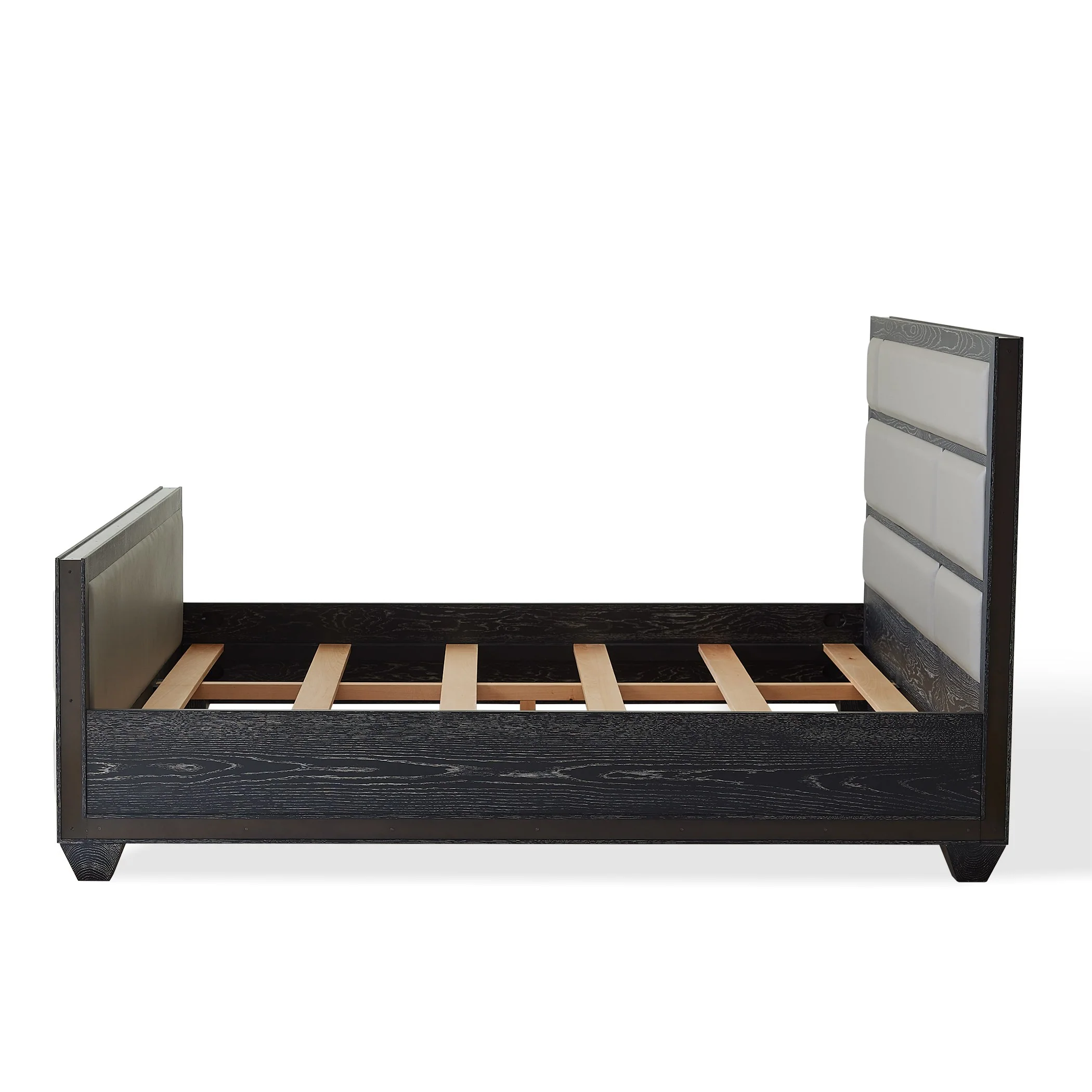 Global Views Brazil King Bed-Black Cerused Oak - Image 3