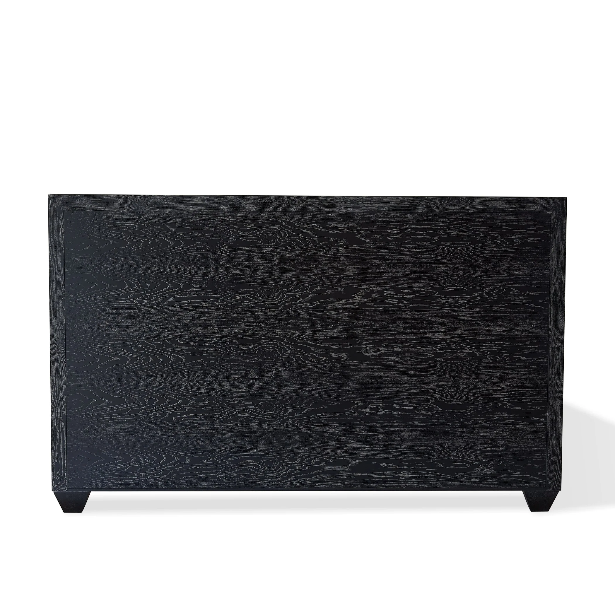 Global Views Brazil Queen Bed-Black Cerused Oak - Image 3